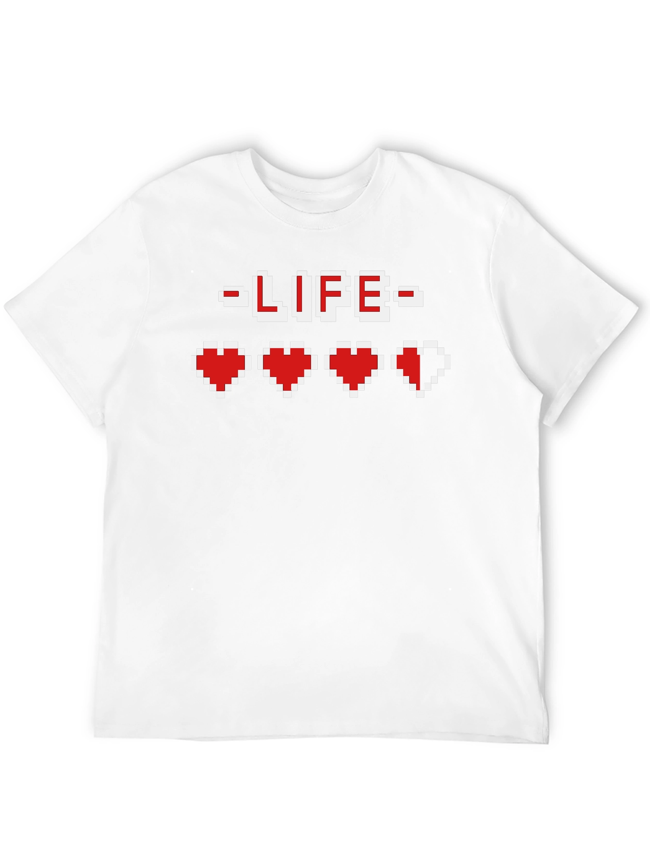 Pixel Heart Gamer Life T-Shirt - Retro Gaming Tee