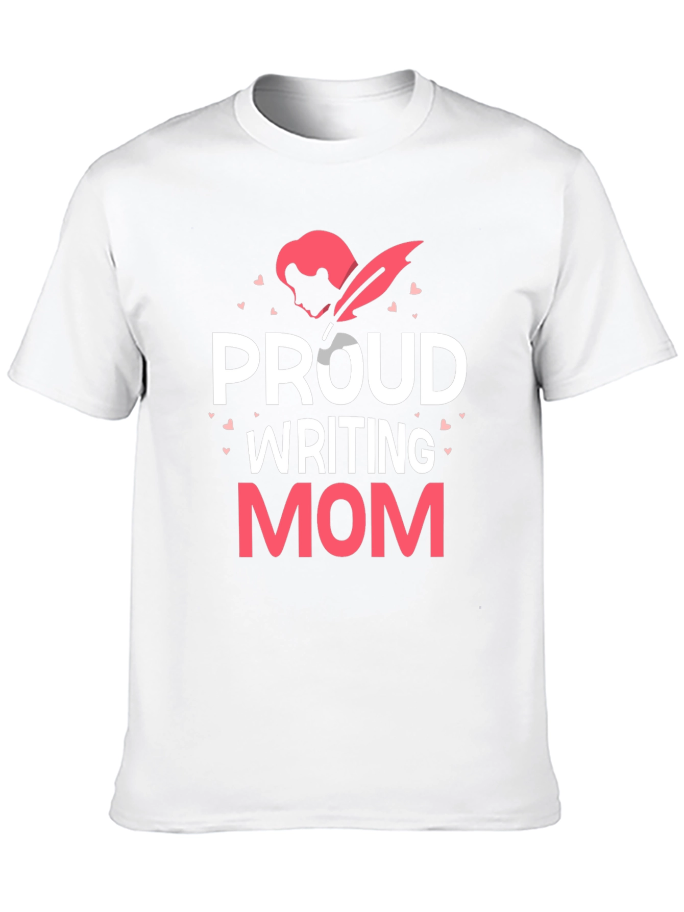 Proud Writing Mom T-Shirt - Black Tee