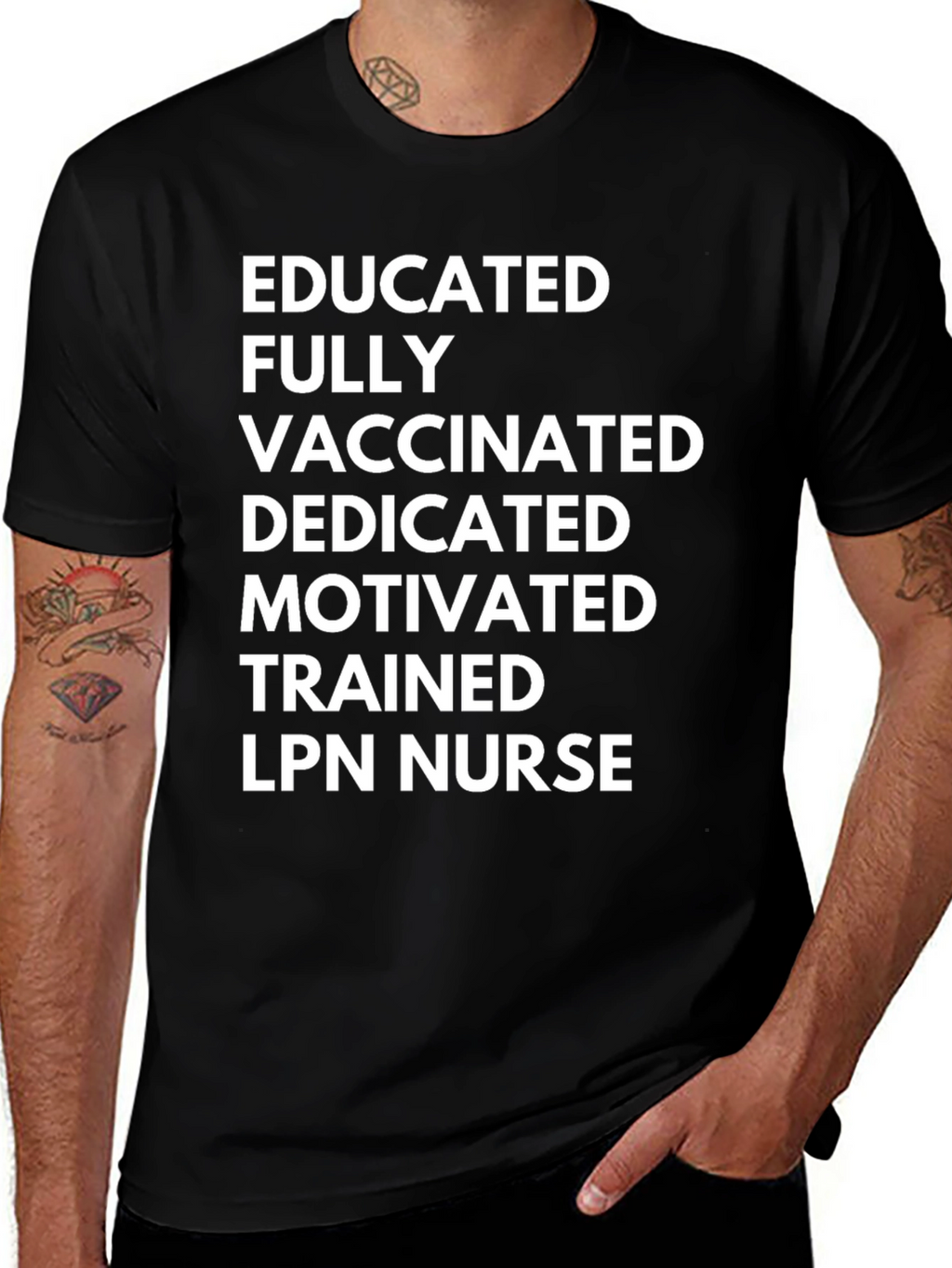 Educated & Vaccinated LPN Nurse T-Shirt