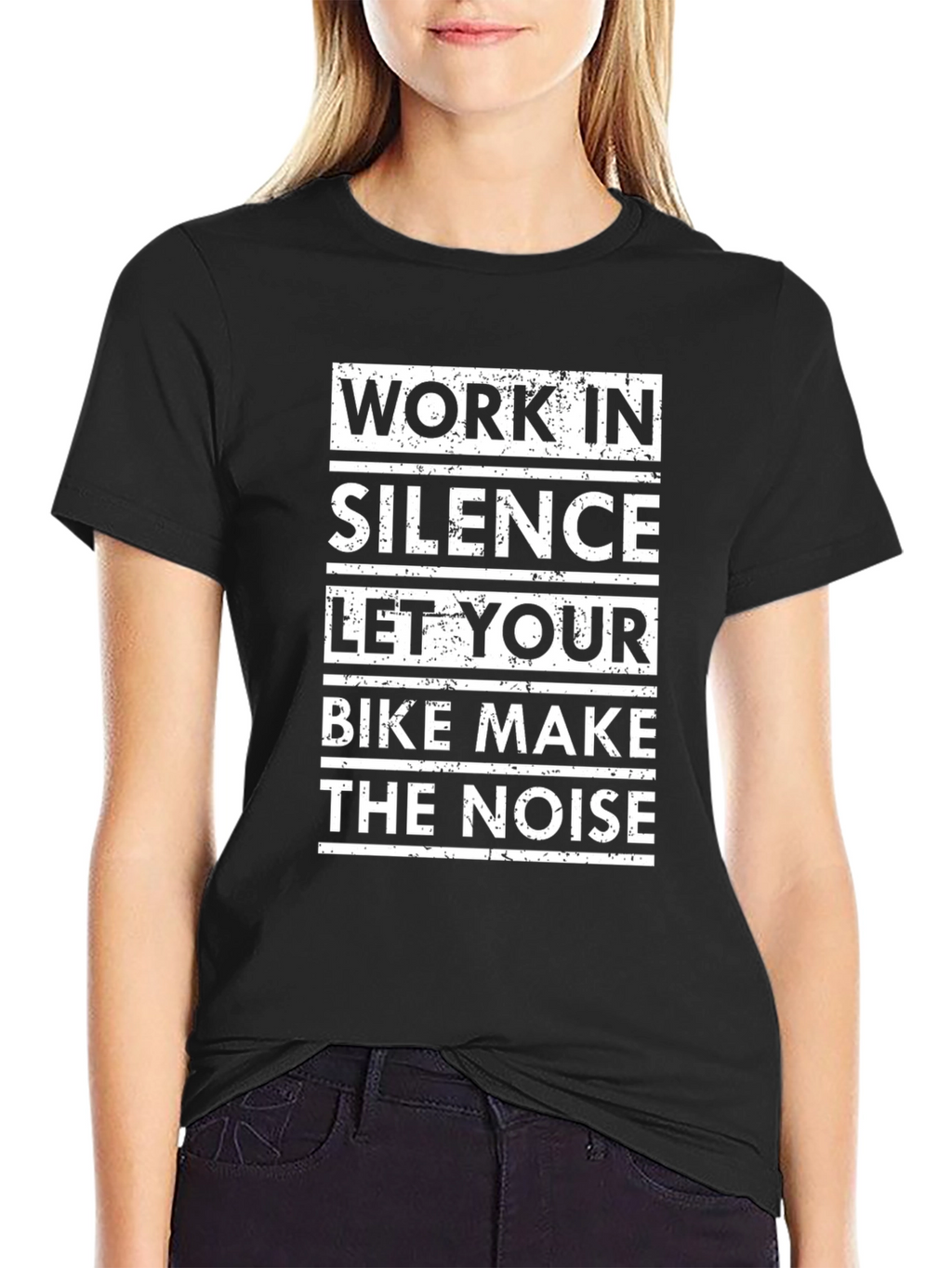 Work In Silence Bike T-Shirt