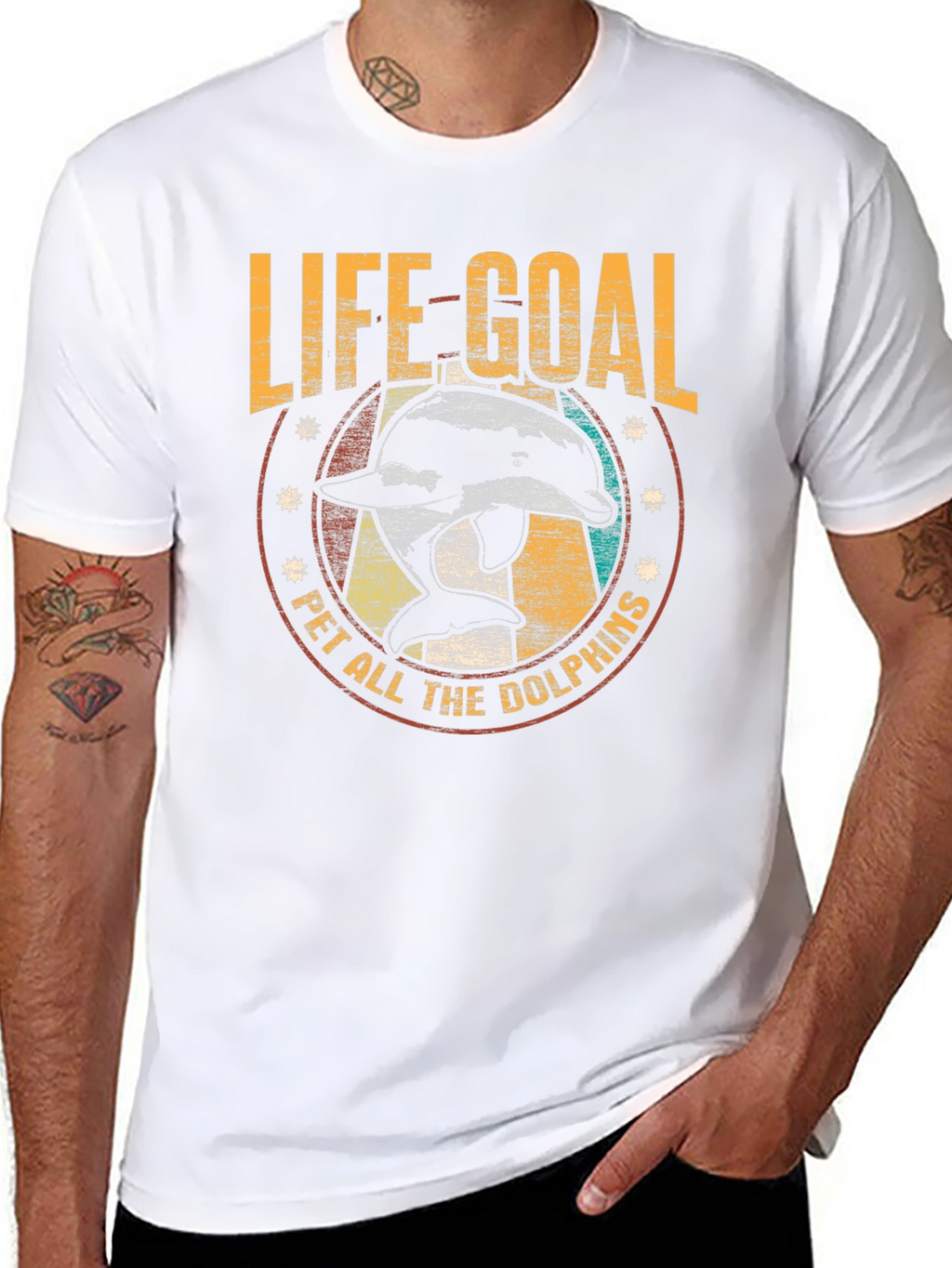 Life Goal Pet All The Dolphins T-Shirt