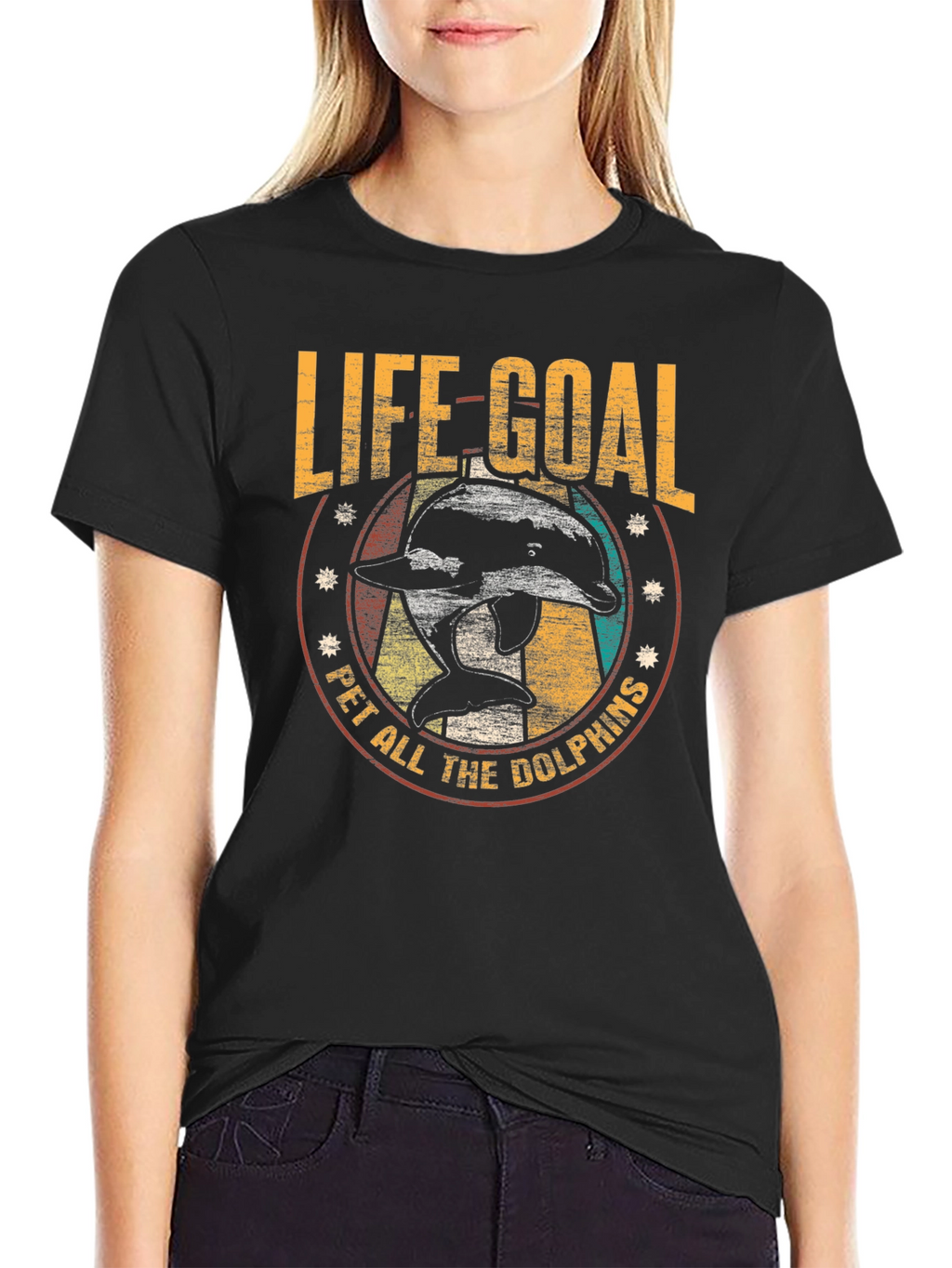 Life Goal Pet All The Dolphins T-Shirt