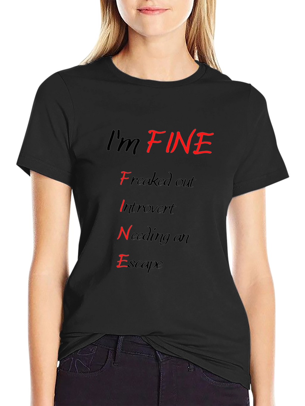 Im FINE T-Shirt - Funny Introvert Graphic Tee