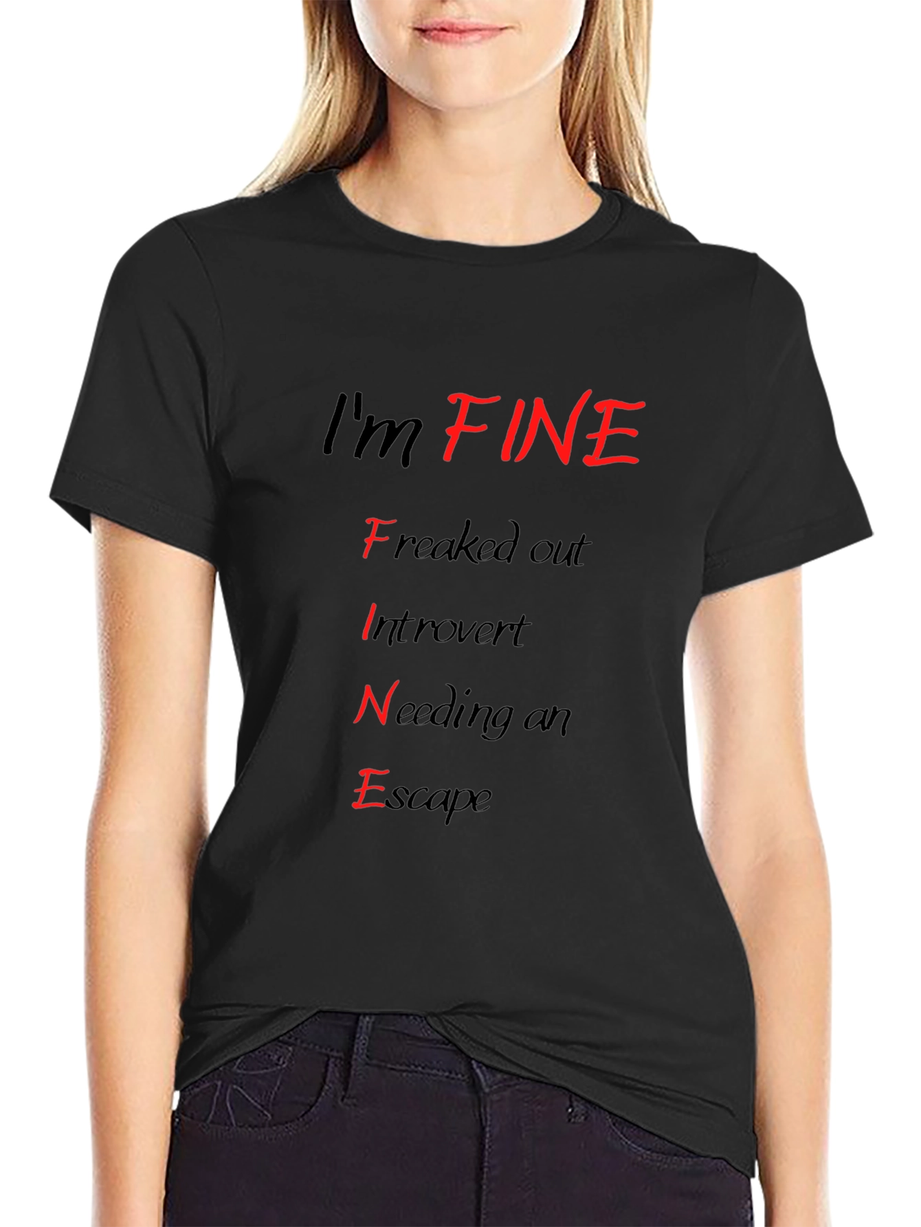 Im FINE T-Shirt - Funny Introvert Graphic Tee
