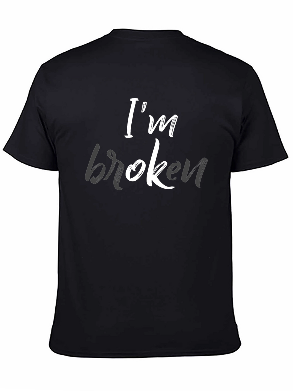 Im Broken Graphic Tee - Mens Black T-Shirt