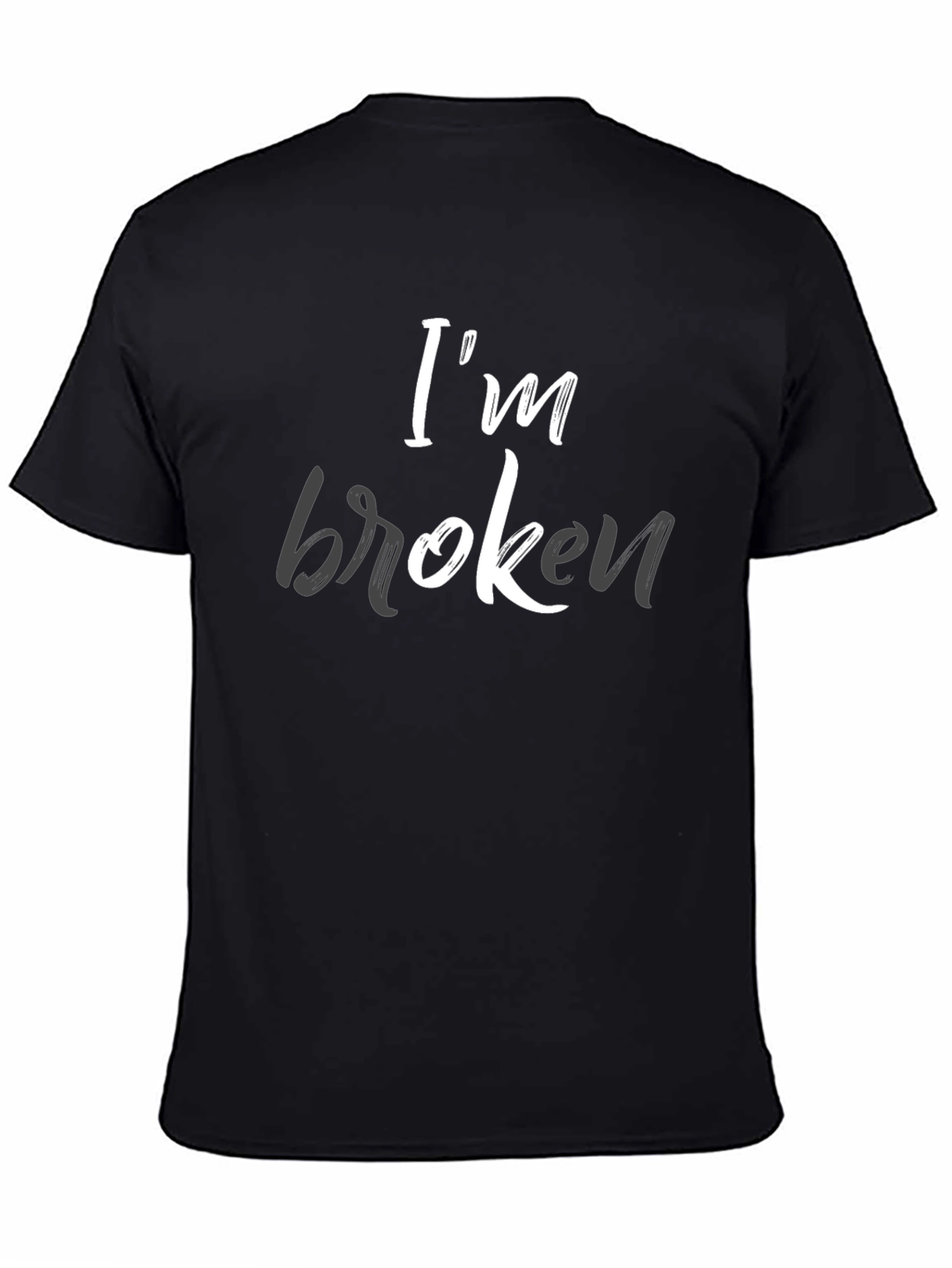 Im Broken Graphic Tee - Mens Black T-Shirt
