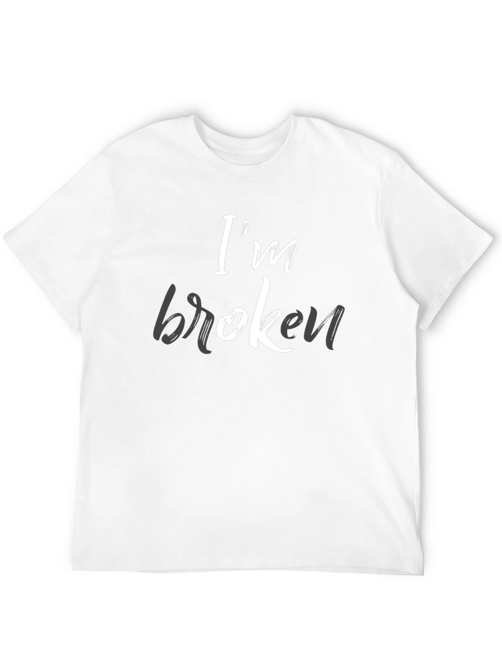 Im Broken Graphic Tee - Mens Black T-Shirt