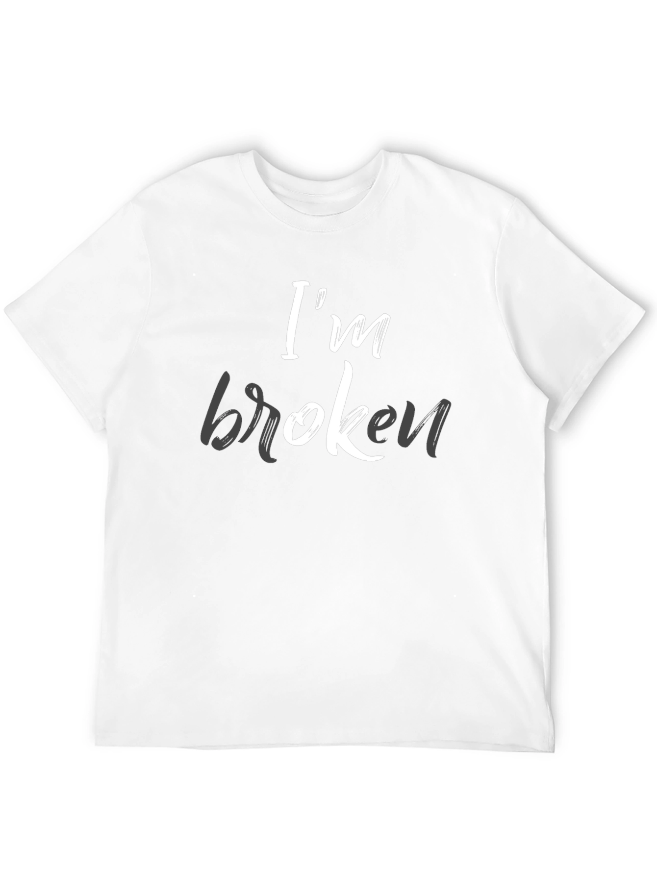 Im Broken Graphic Tee - Mens Black T-Shirt