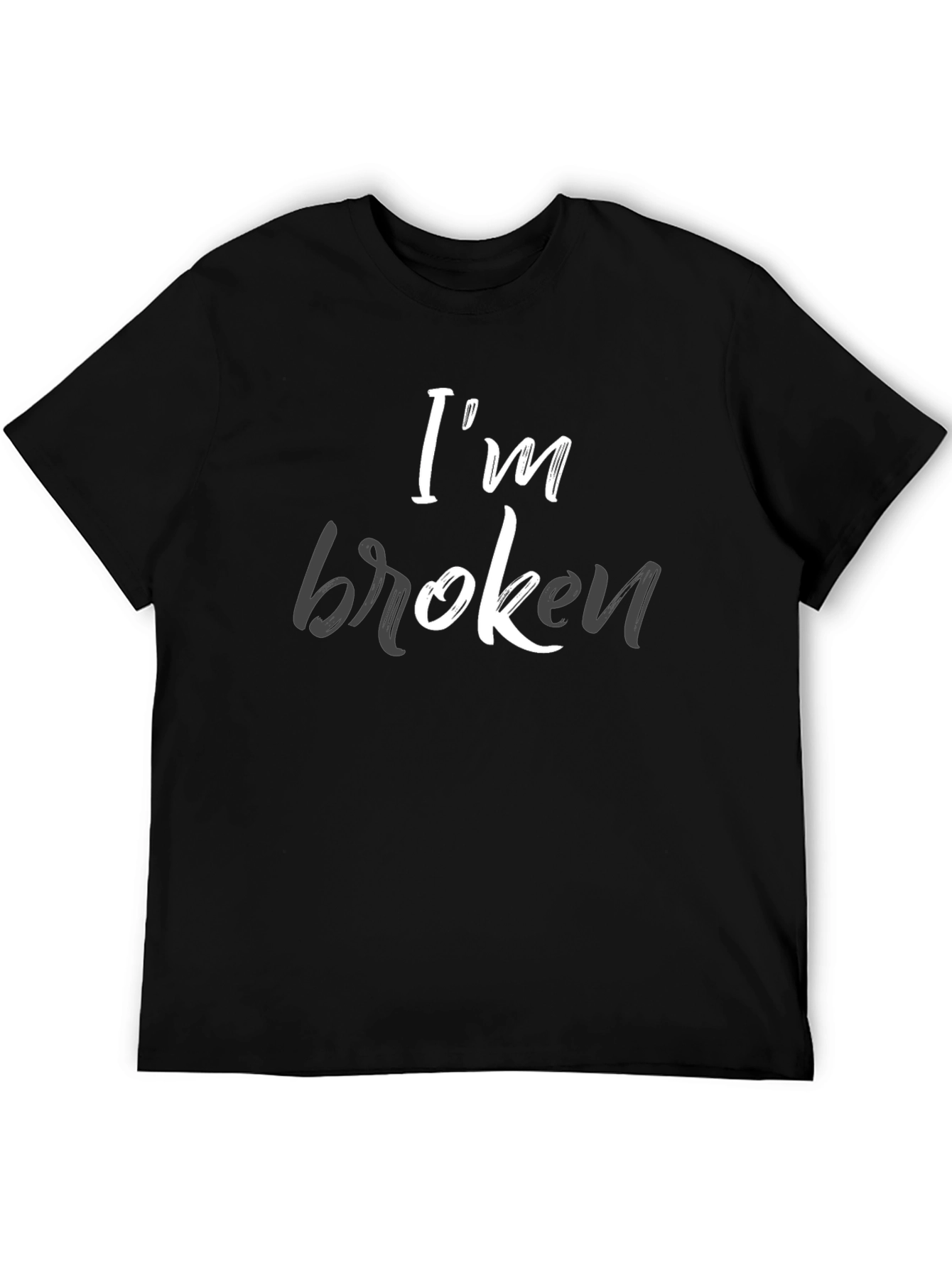 Im Broken Graphic Tee - Mens Black T-Shirt