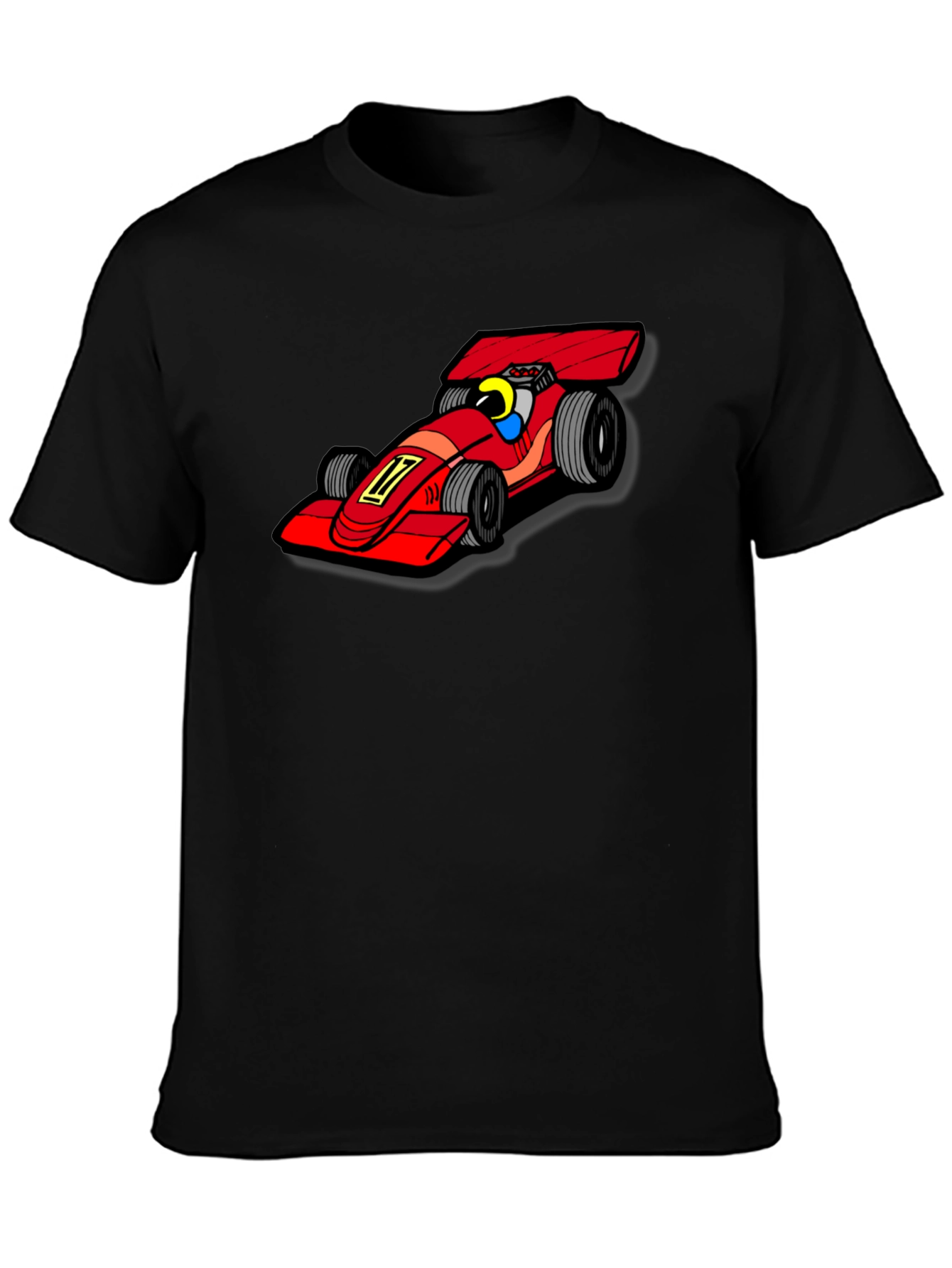 Formula 1 Race Car Graphic Tee - Black