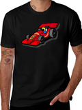 Formula 1 Race Car Graphic Tee - Black