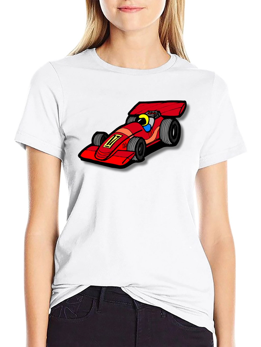 Formula 1 Race Car Graphic Tee - Black