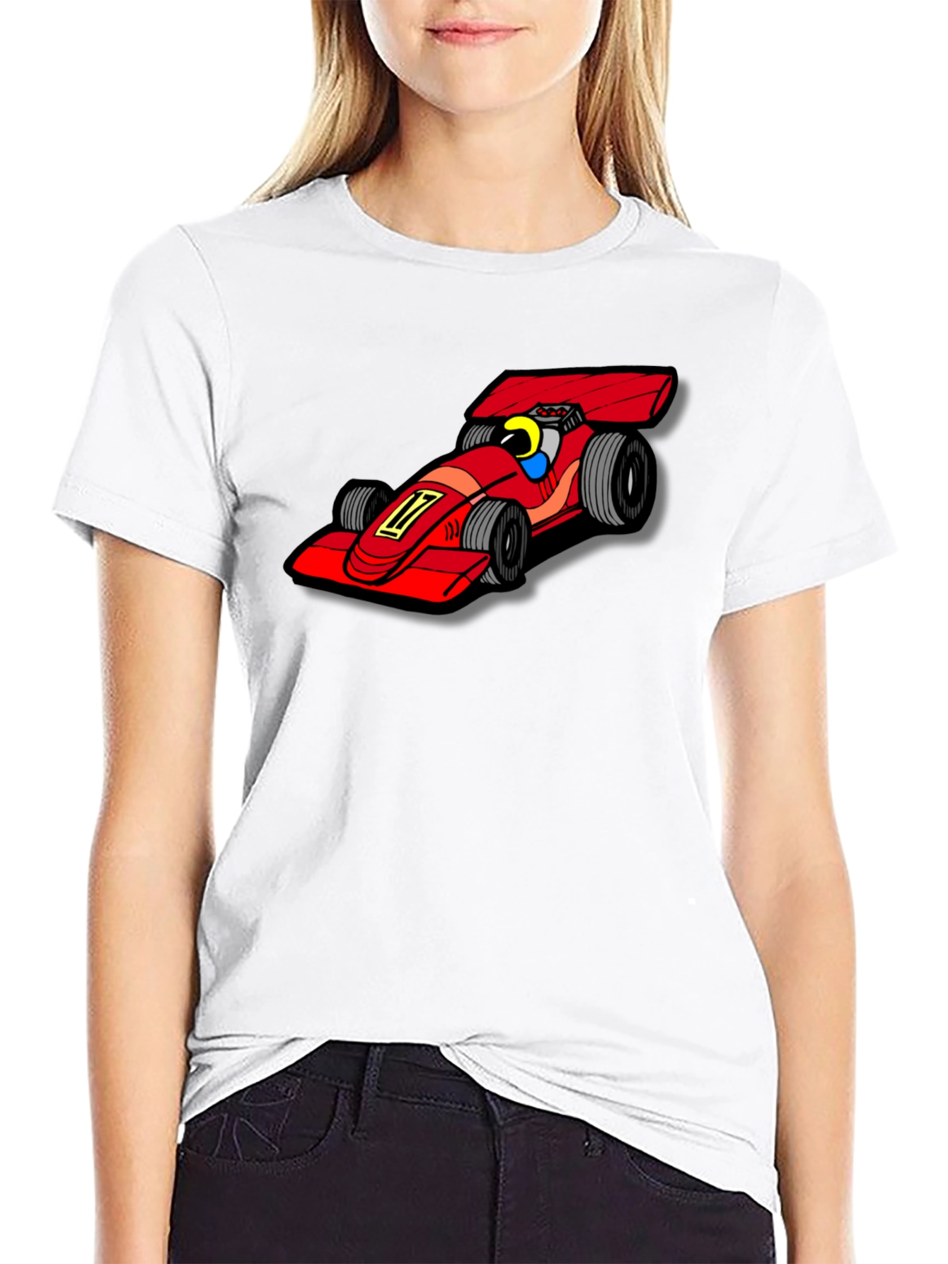 Formula 1 Race Car Graphic Tee - Black