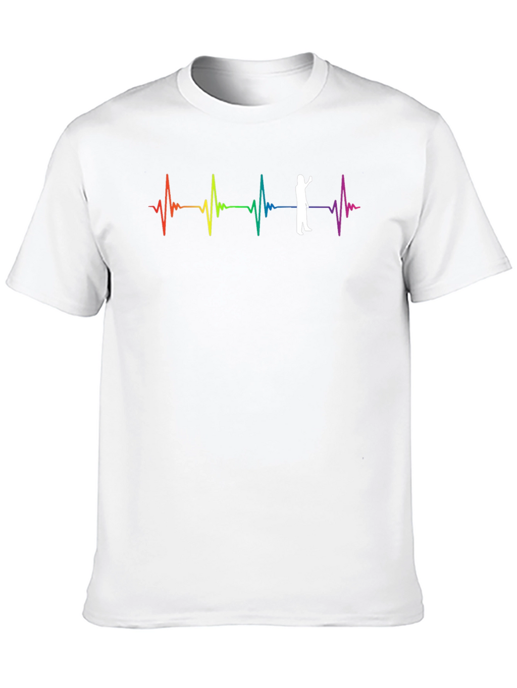 Rainbow Heartbeat T-Shirt - Love & Life