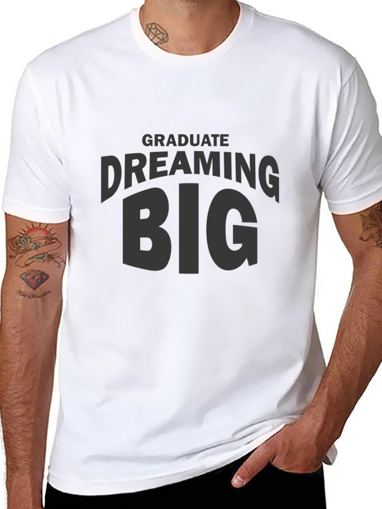 Dream Big Graduate Black T-Shirt