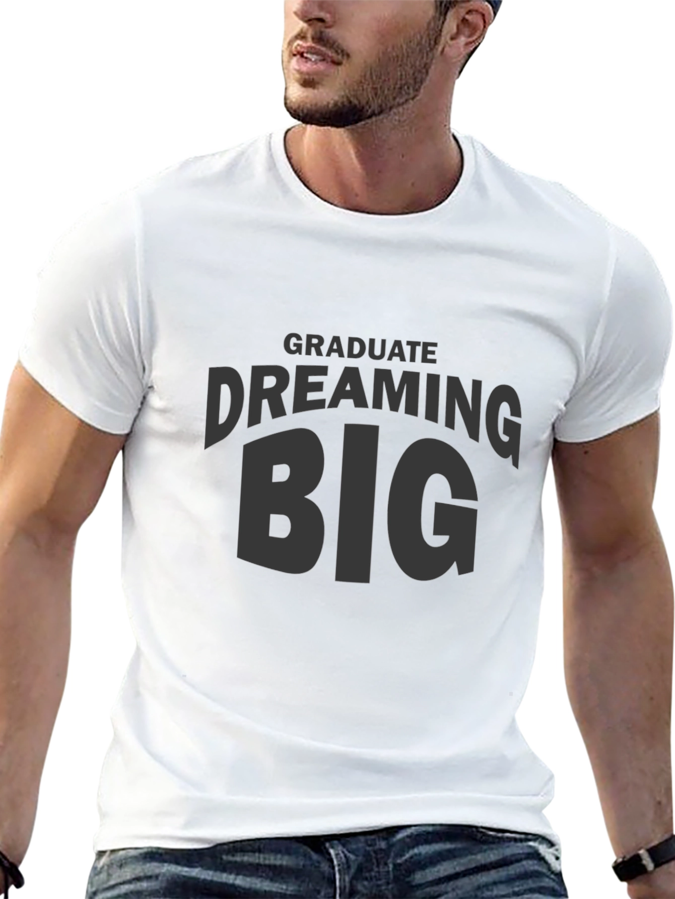 Dream Big Graduate Black T-Shirt