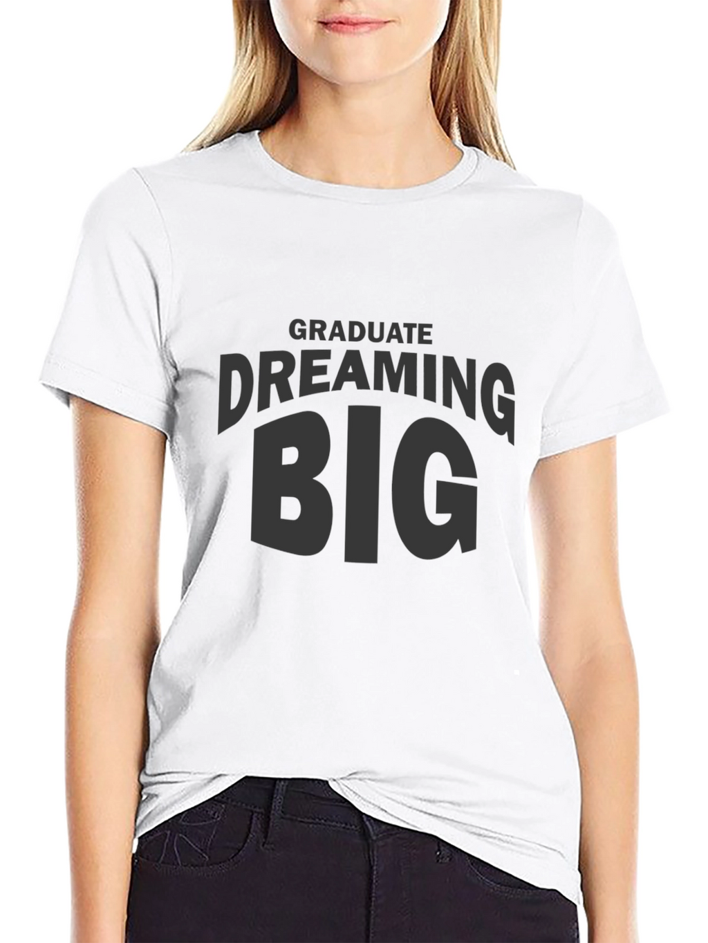 Dream Big Graduate Black T-Shirt