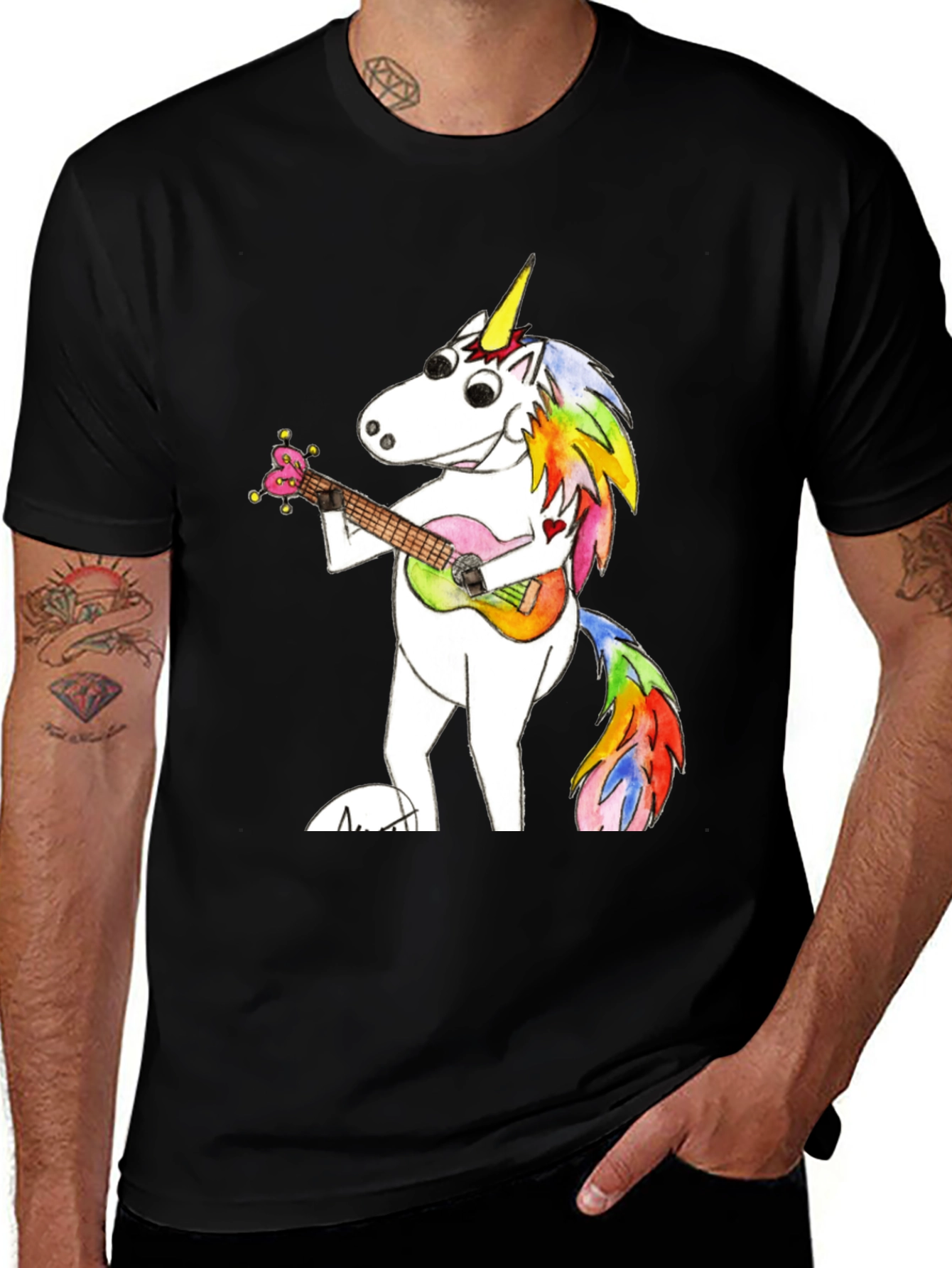 Unicorn Ukulele Graphic Tee