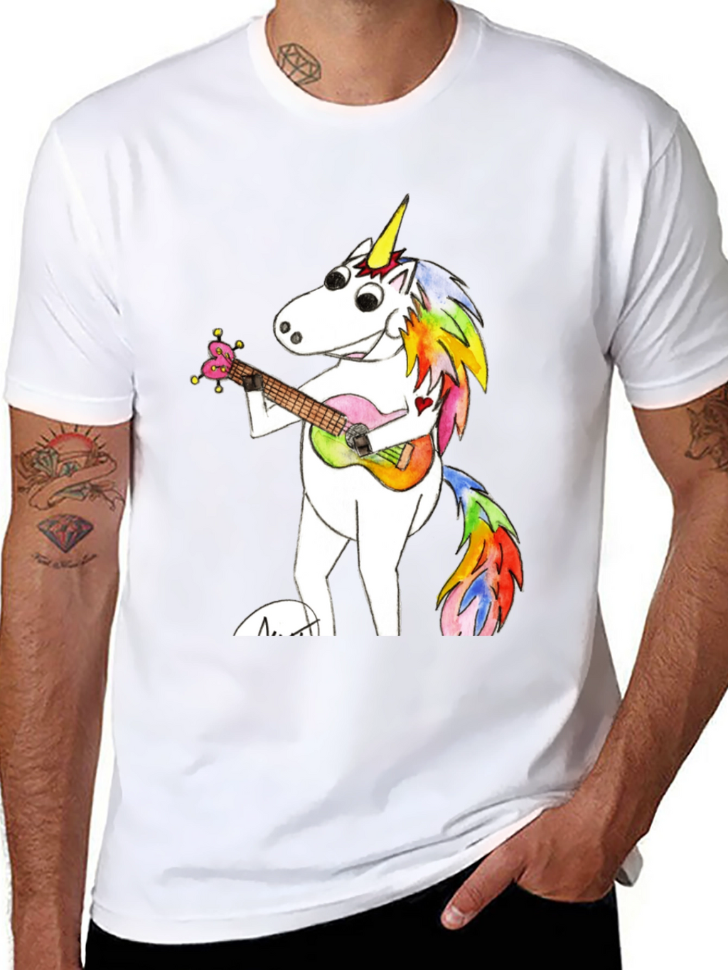Unicorn Ukulele Graphic Tee
