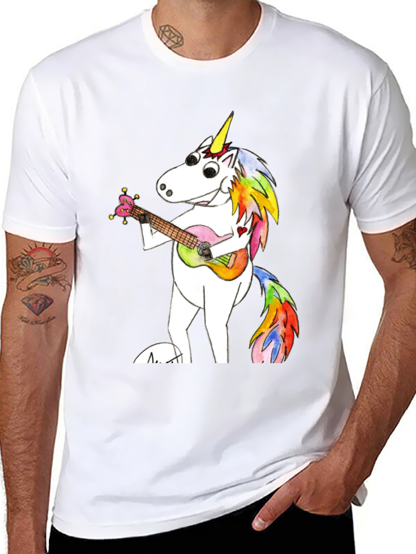 Unicorn Ukulele Graphic Tee