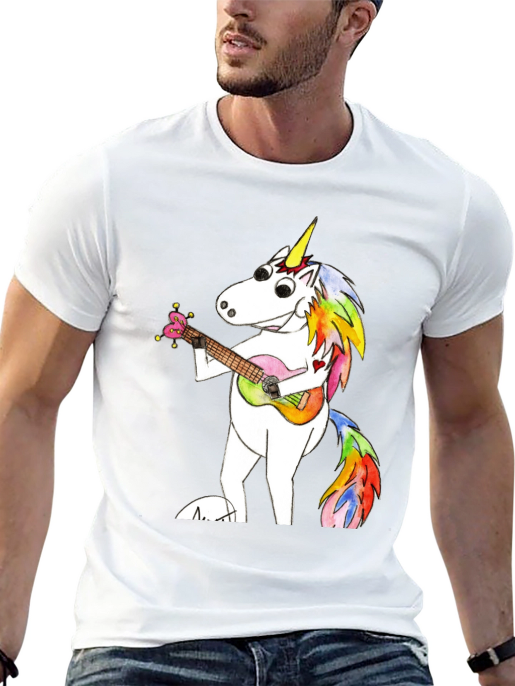 Unicorn Ukulele Graphic Tee