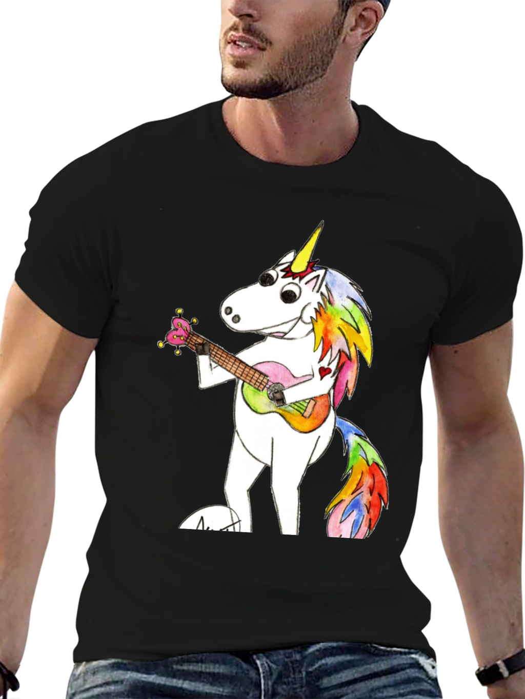 Unicorn Ukulele Graphic Tee