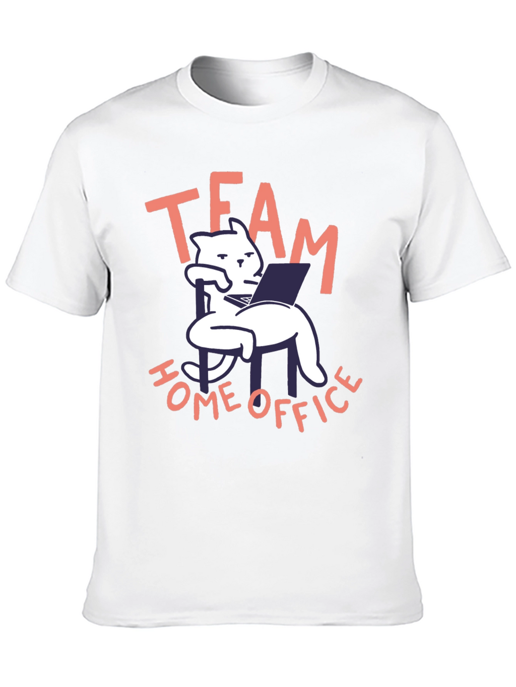 Team Home Office Black Cat T-Shirt