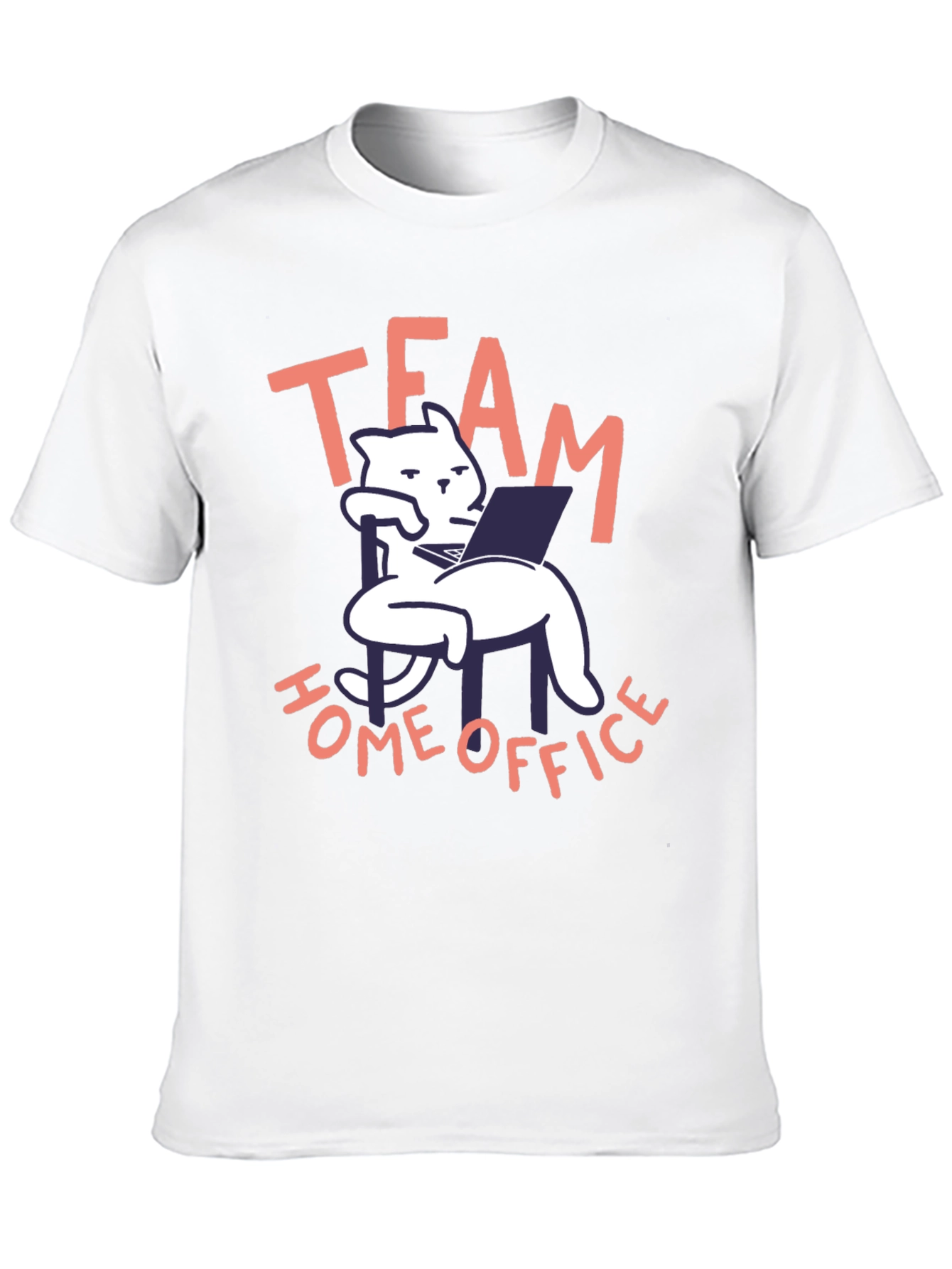 Team Home Office Black Cat T-Shirt