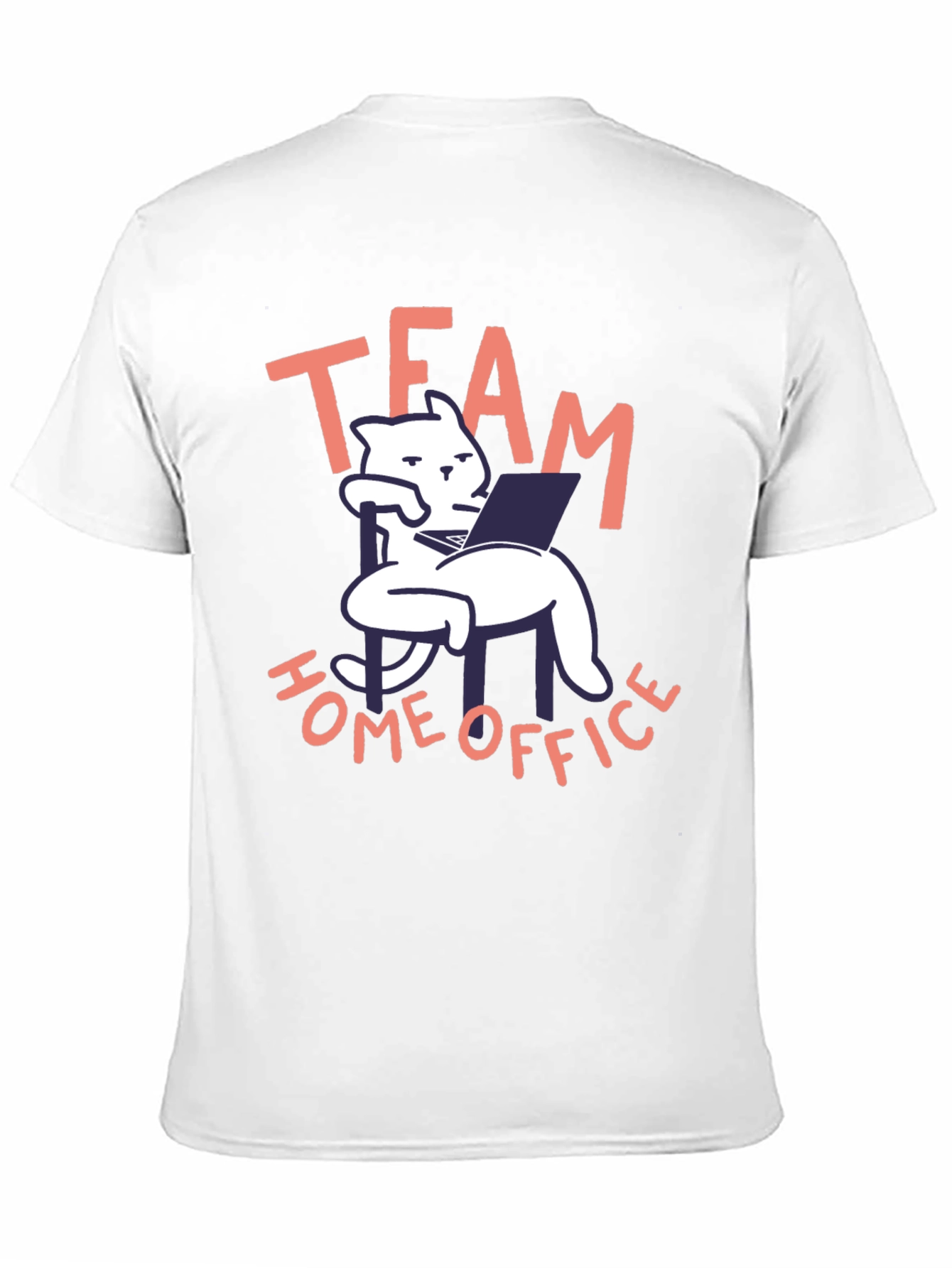 Team Home Office Black Cat T-Shirt