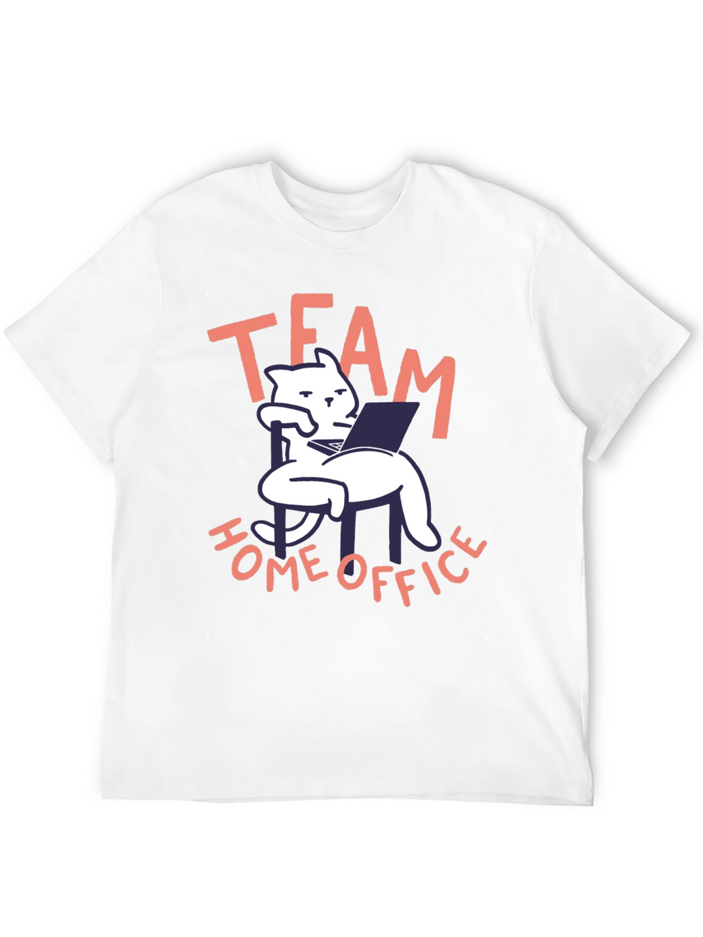 Team Home Office Black Cat T-Shirt