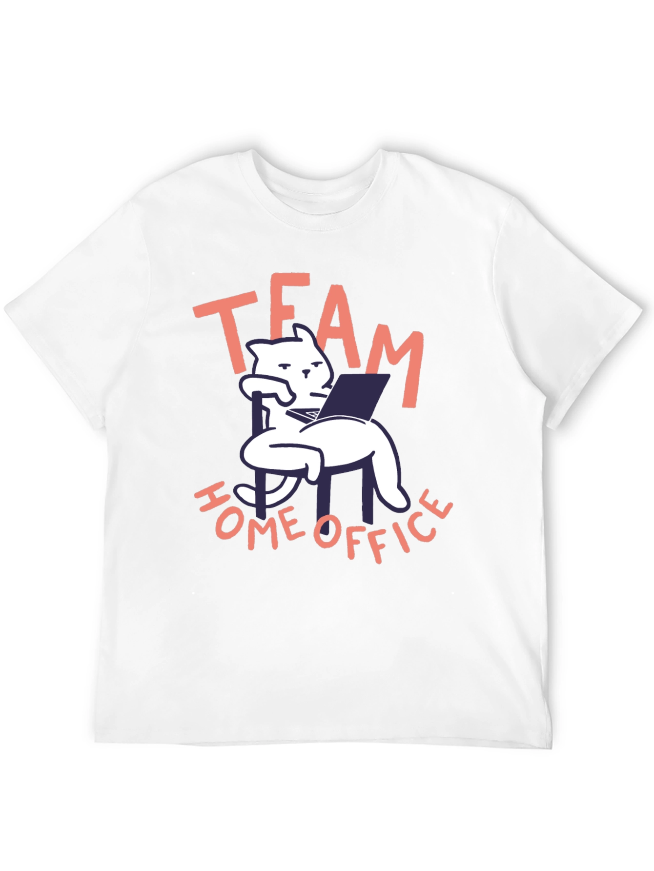 Team Home Office Black Cat T-Shirt