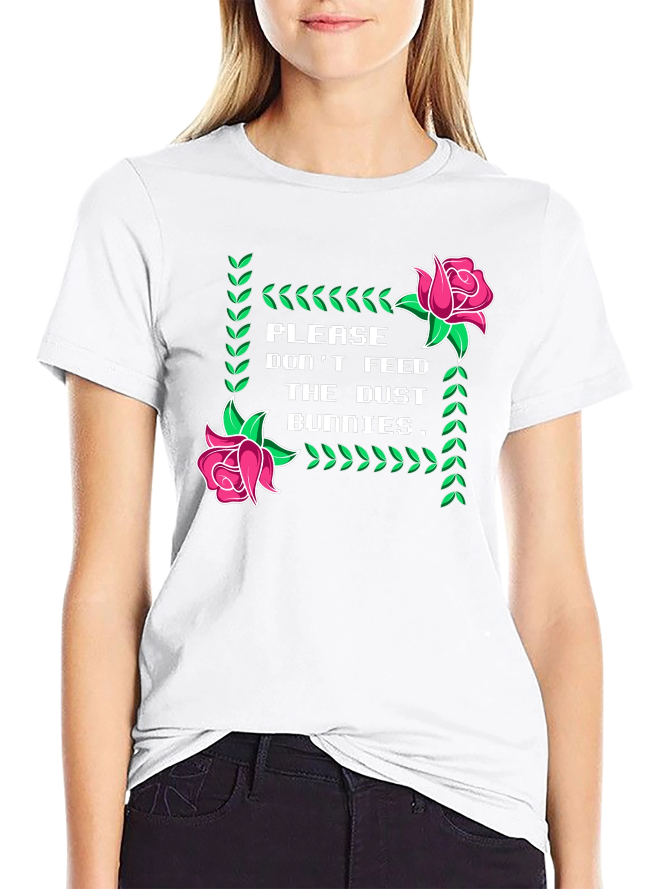 Dust Bunnies Tee - Novelty Graphic Print T-Shirt