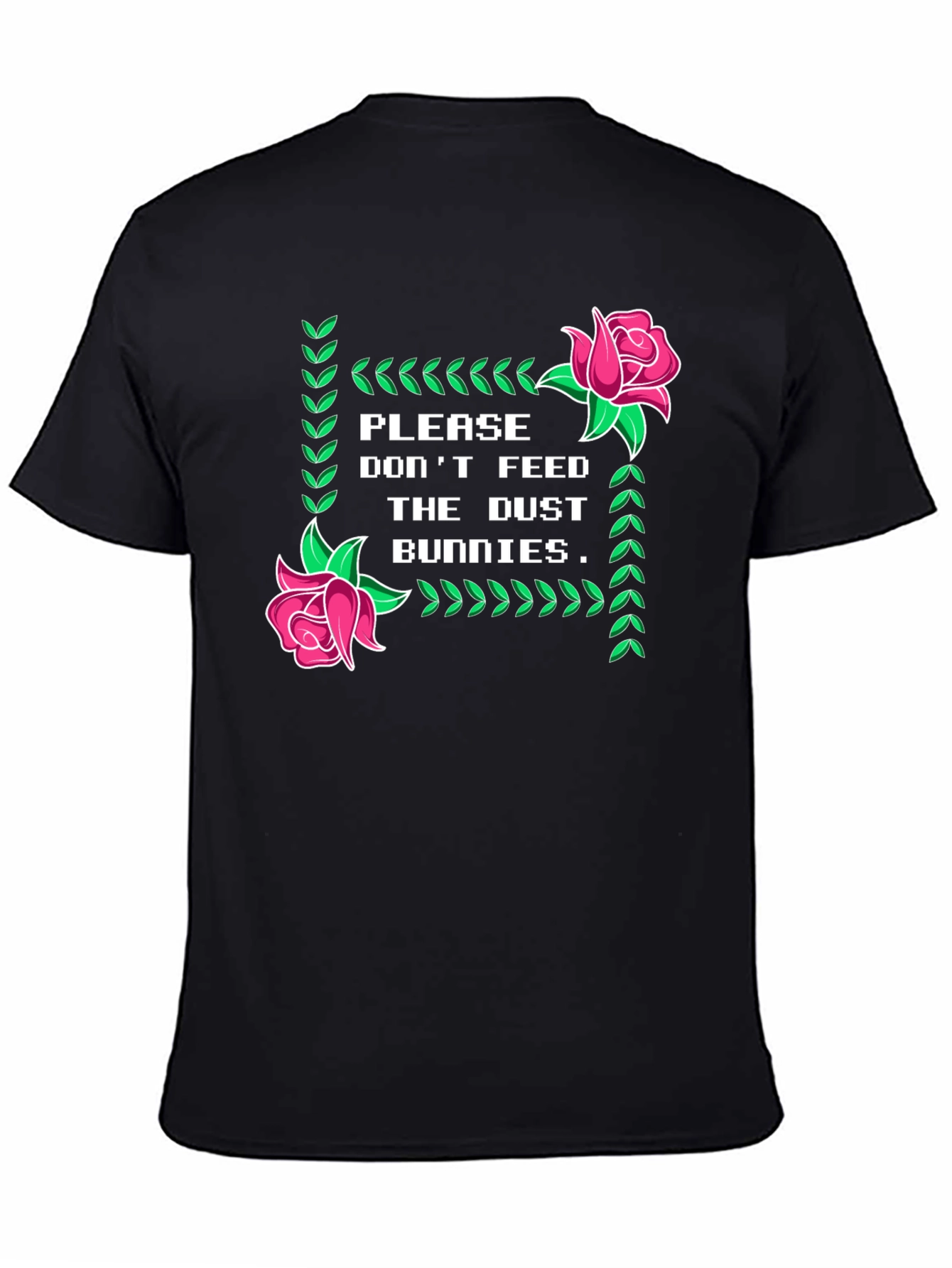 Dust Bunnies Tee - Novelty Graphic Print T-Shirt