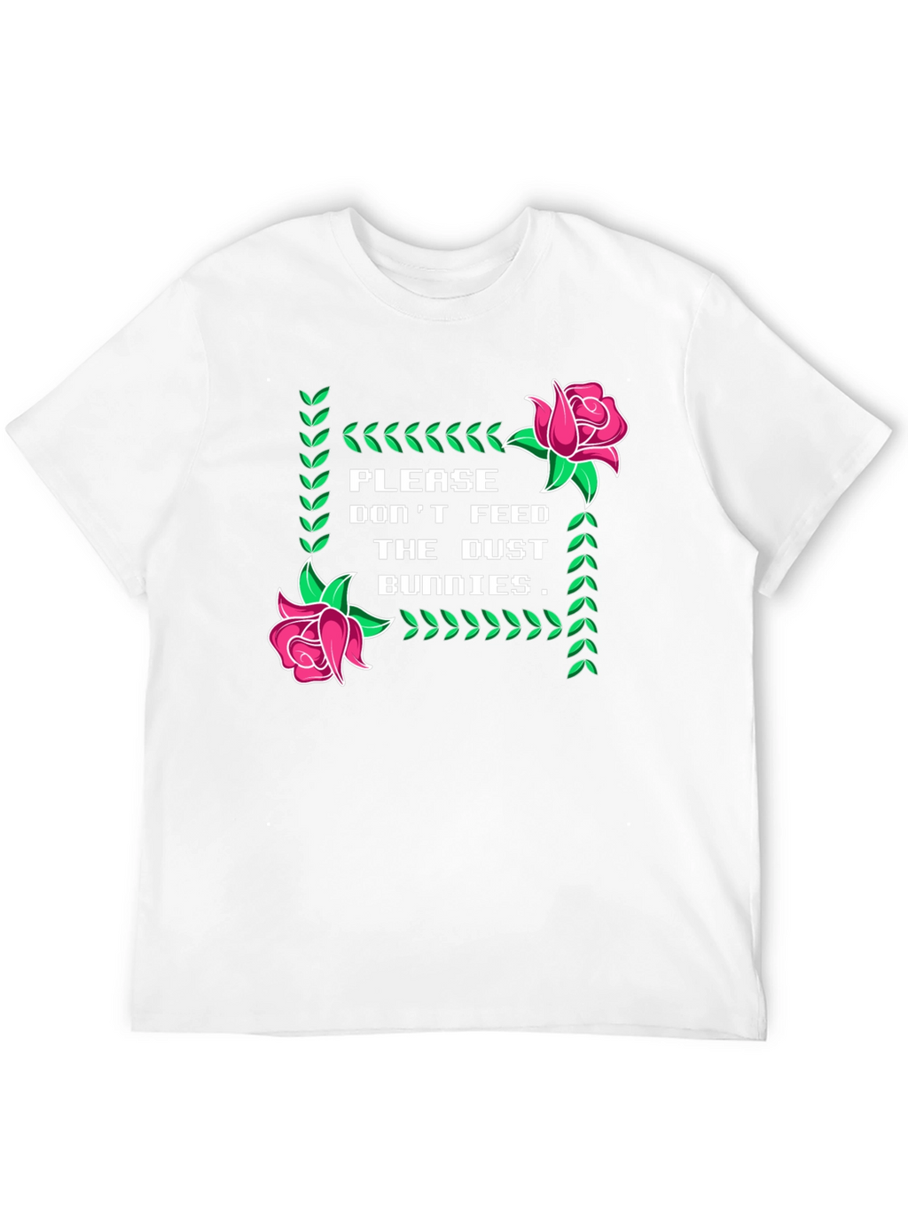 Dust Bunnies Tee - Novelty Graphic Print T-Shirt