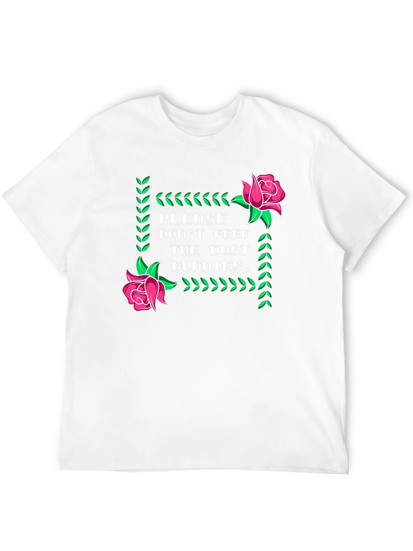 Dust Bunnies Tee - Novelty Graphic Print T-Shirt