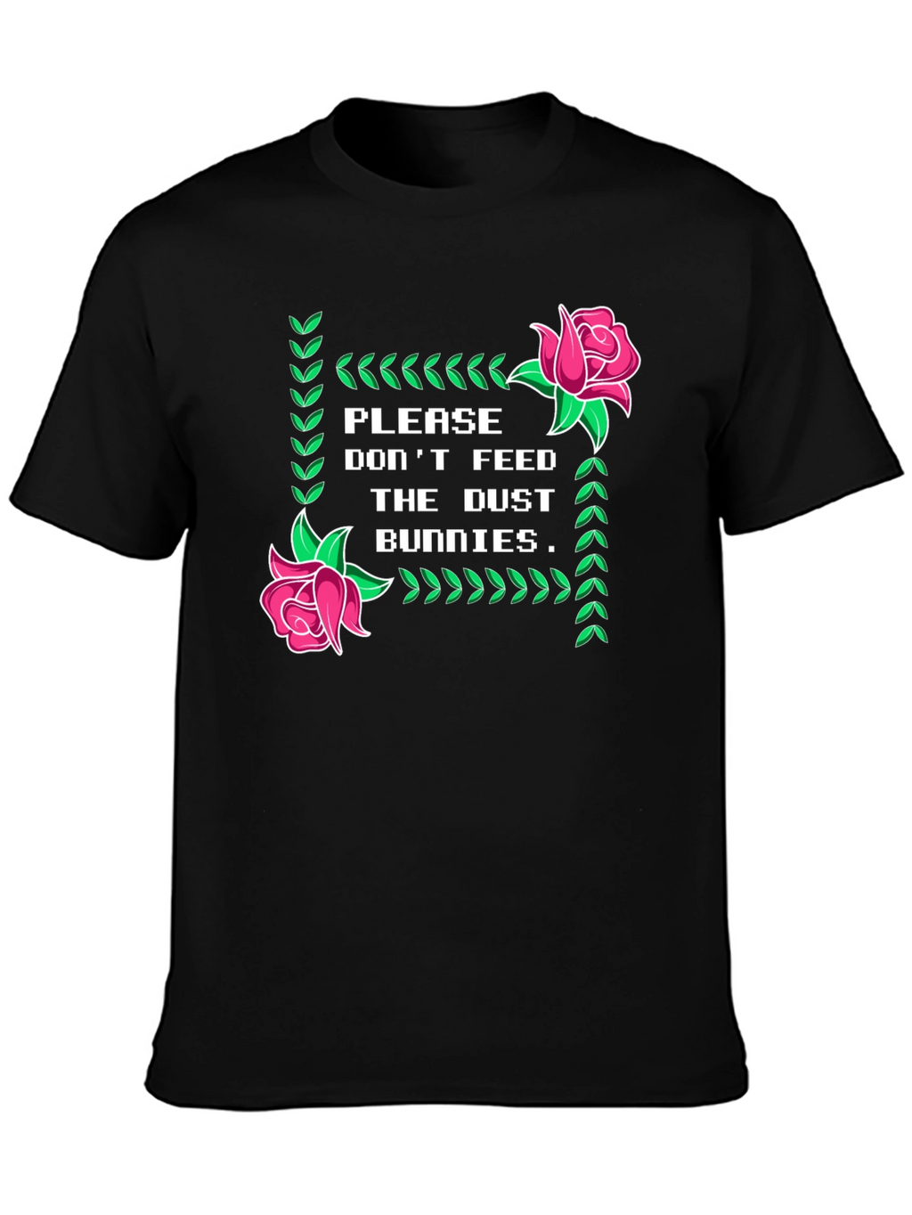 Dust Bunnies Tee - Novelty Graphic Print T-Shirt