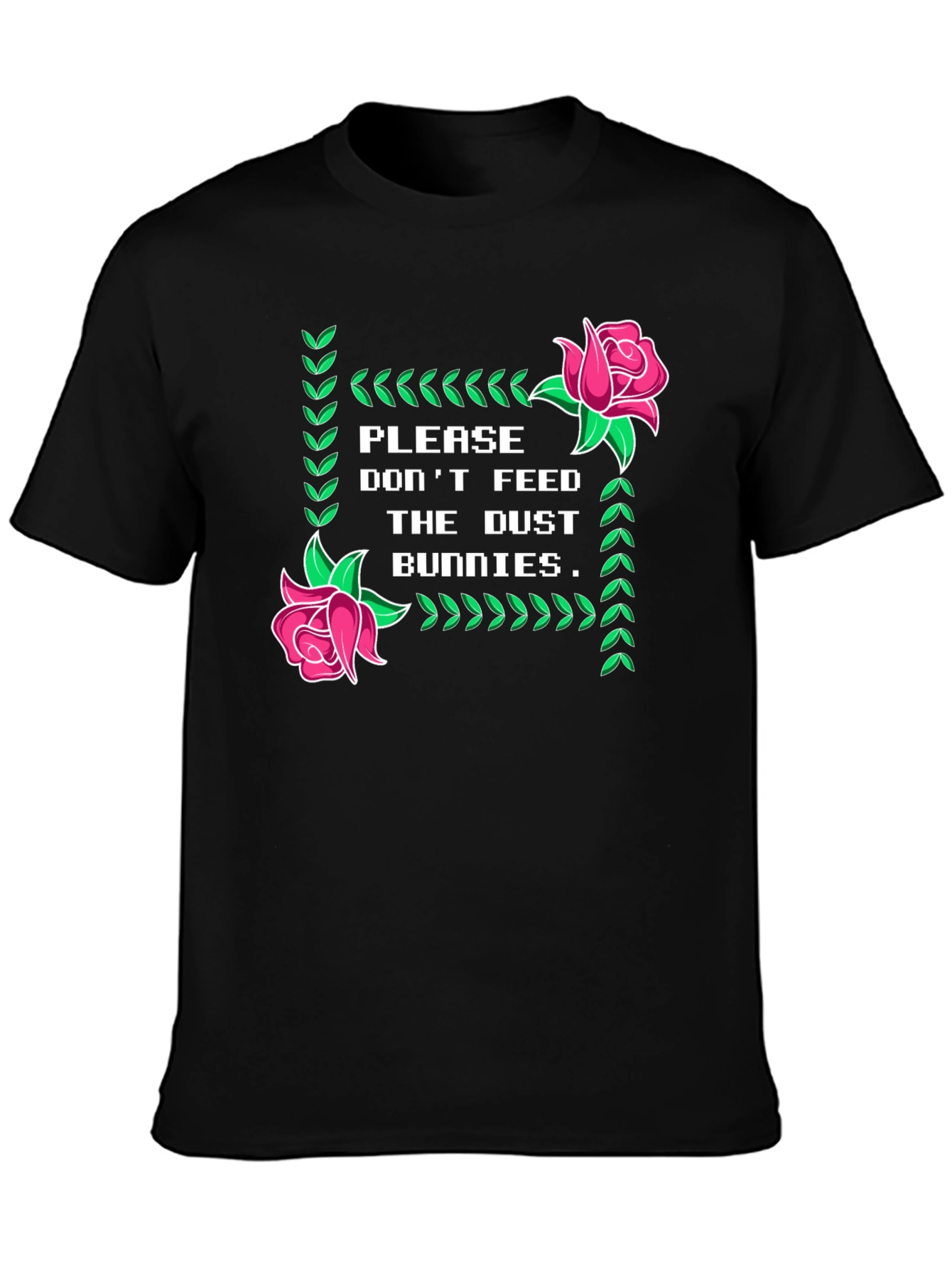 Dust Bunnies Tee - Novelty Graphic Print T-Shirt