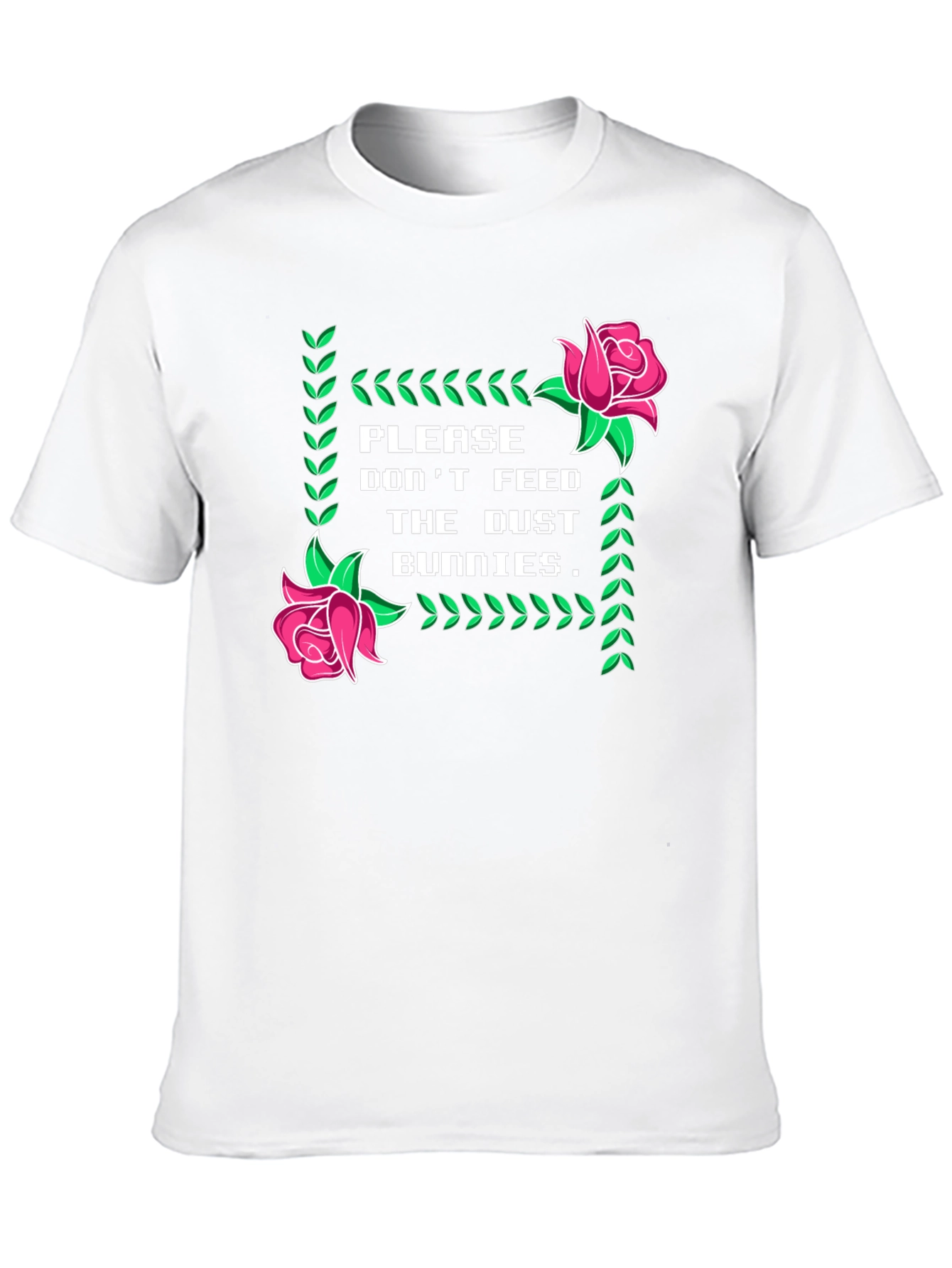 Dust Bunnies Tee - Novelty Graphic Print T-Shirt