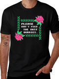 Dust Bunnies Tee - Novelty Graphic Print T-Shirt
