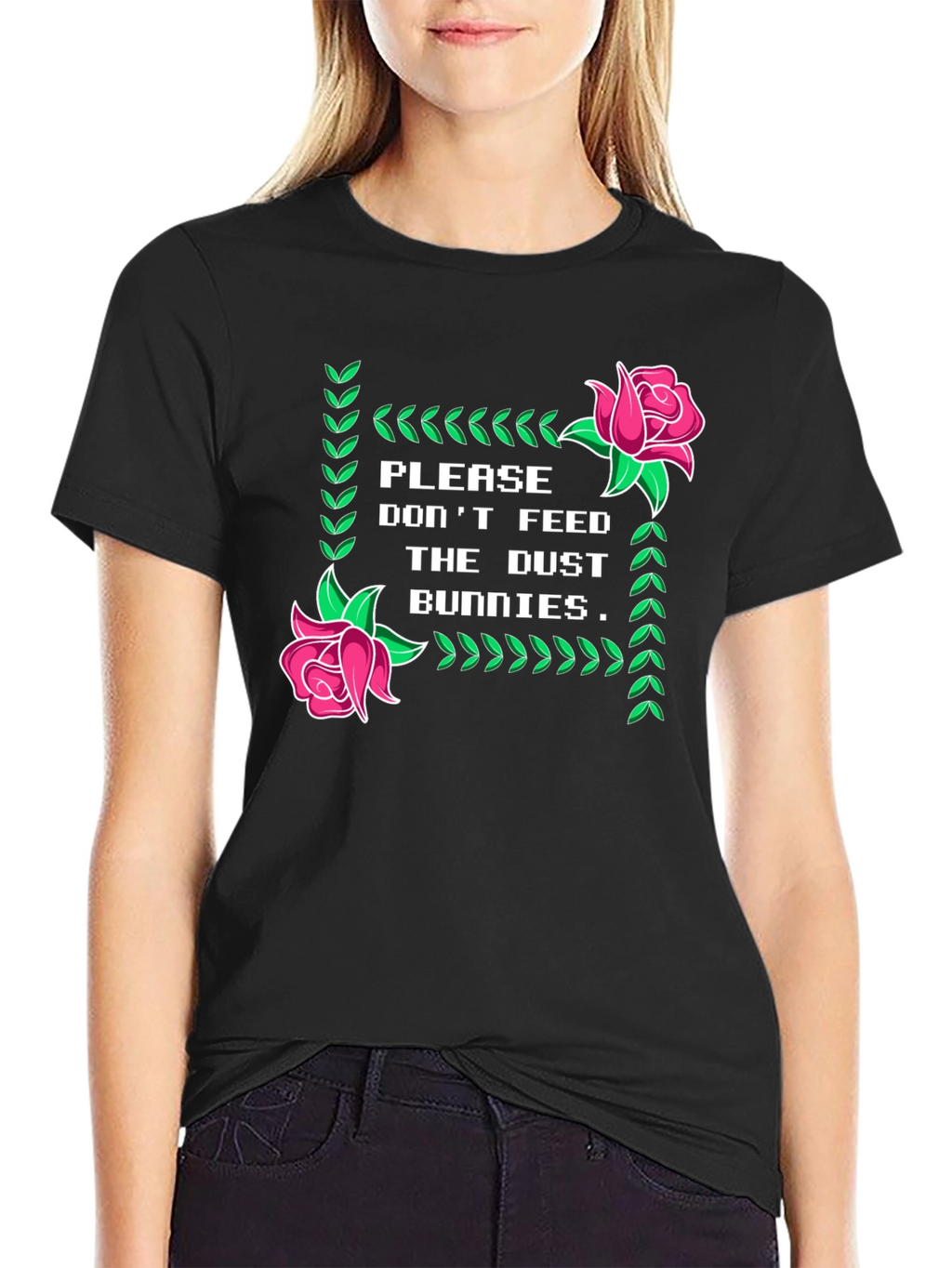 Dust Bunnies Tee - Novelty Graphic Print T-Shirt
