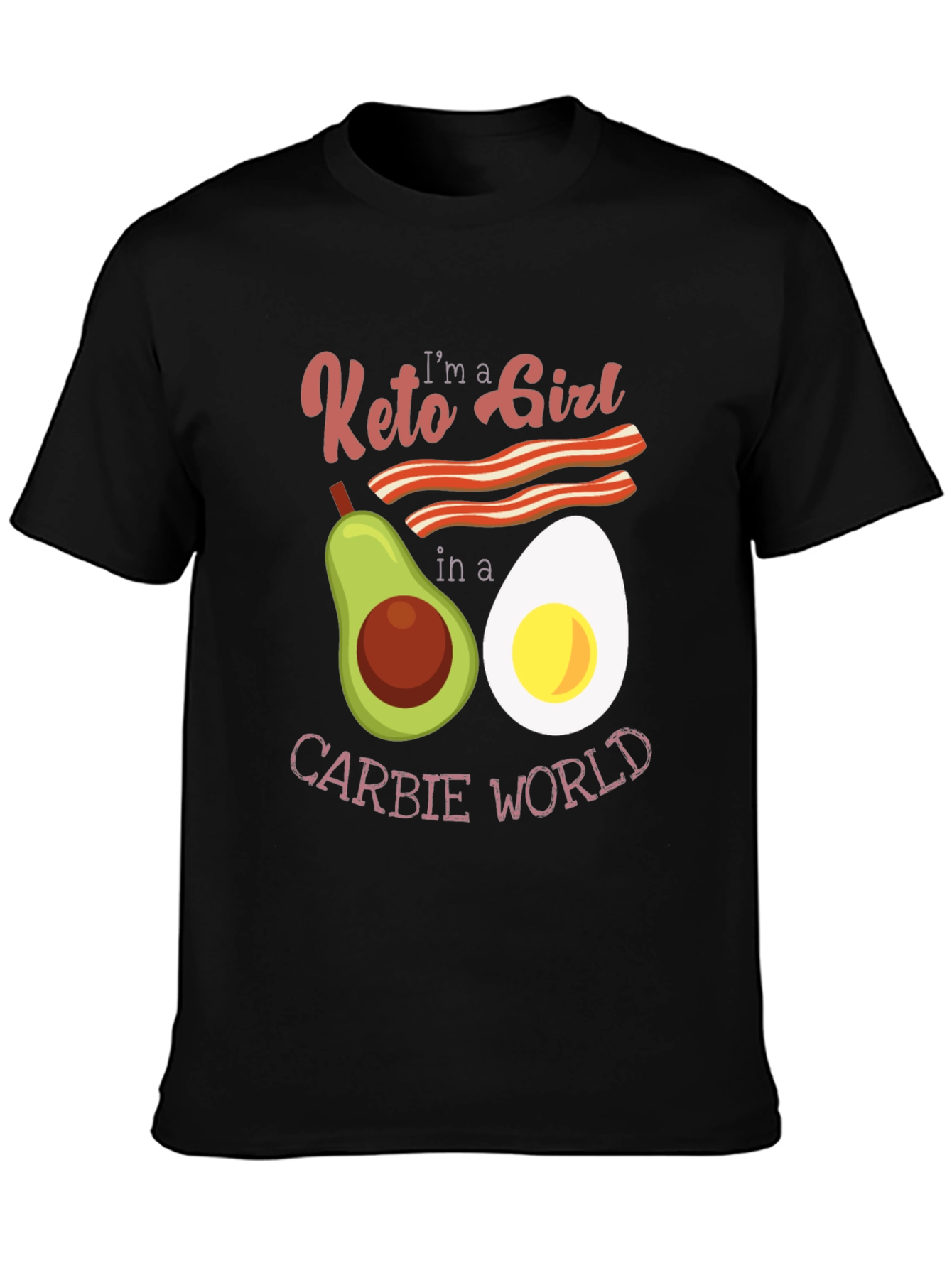 Keto Girl Graphic T-Shirt: Low Carb Lifestyle Tee
