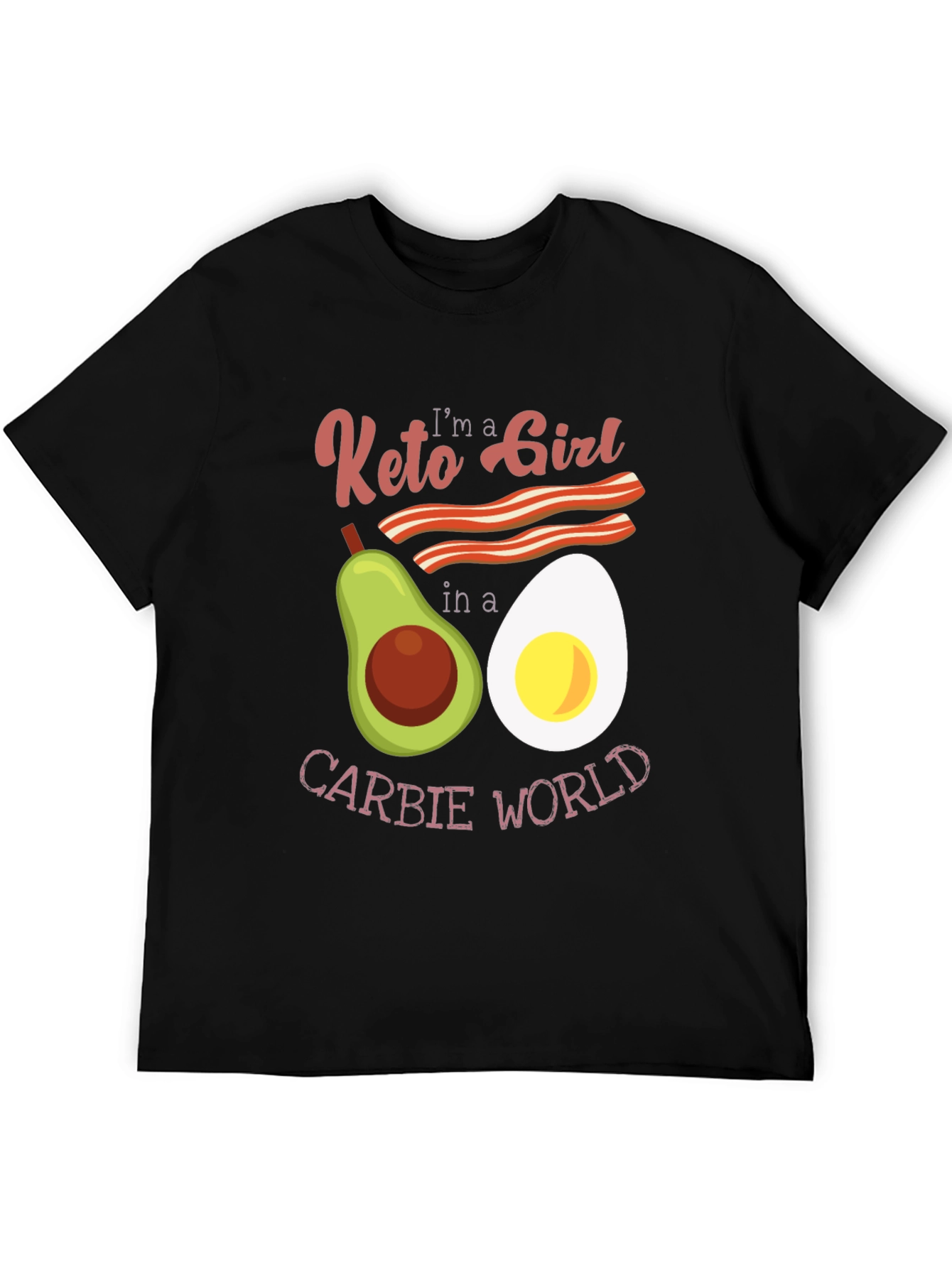 Keto Girl Graphic T-Shirt: Low Carb Lifestyle Tee