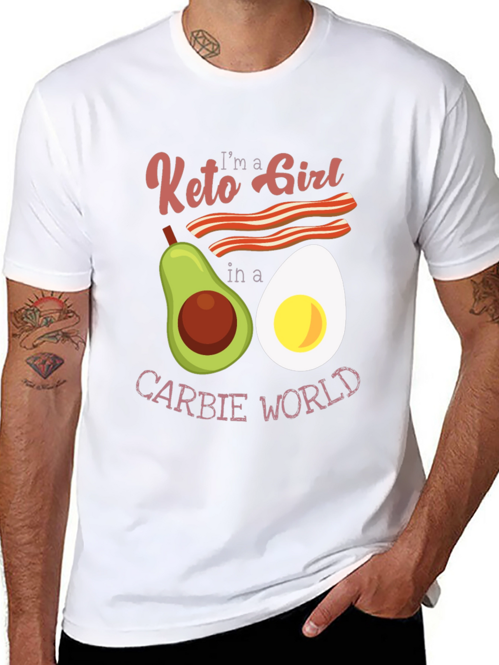 Keto Girl Graphic T-Shirt: Low Carb Lifestyle Tee
