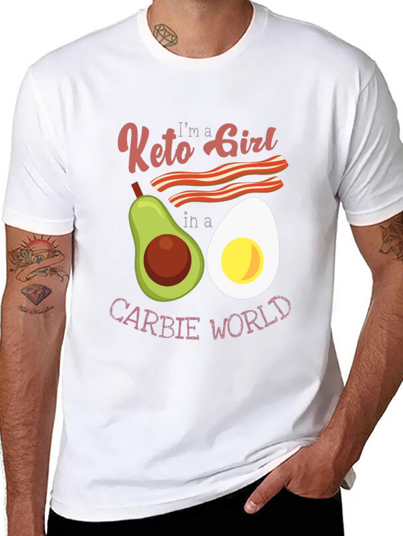 Keto Girl Graphic T-Shirt: Low Carb Lifestyle Tee