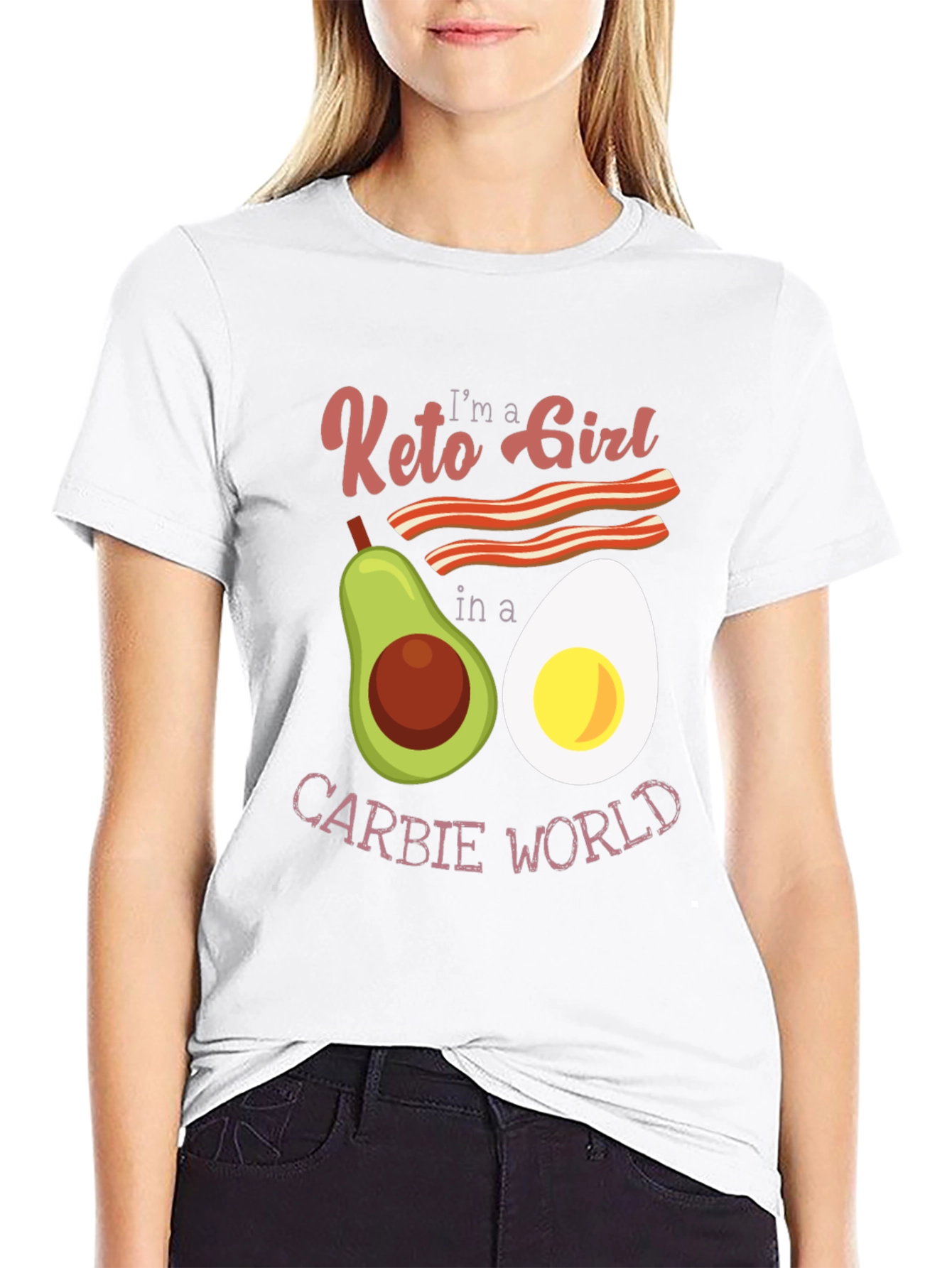 Keto Girl Graphic T-Shirt: Low Carb Lifestyle Tee