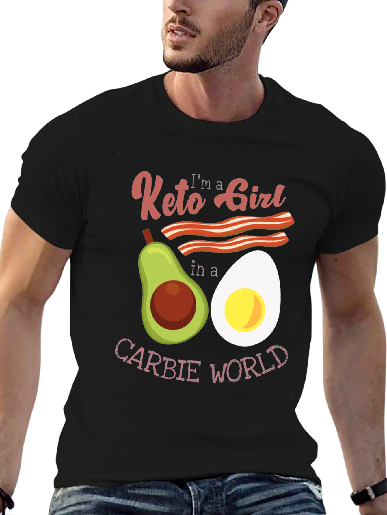 Keto Girl Graphic T-Shirt: Low Carb Lifestyle Tee