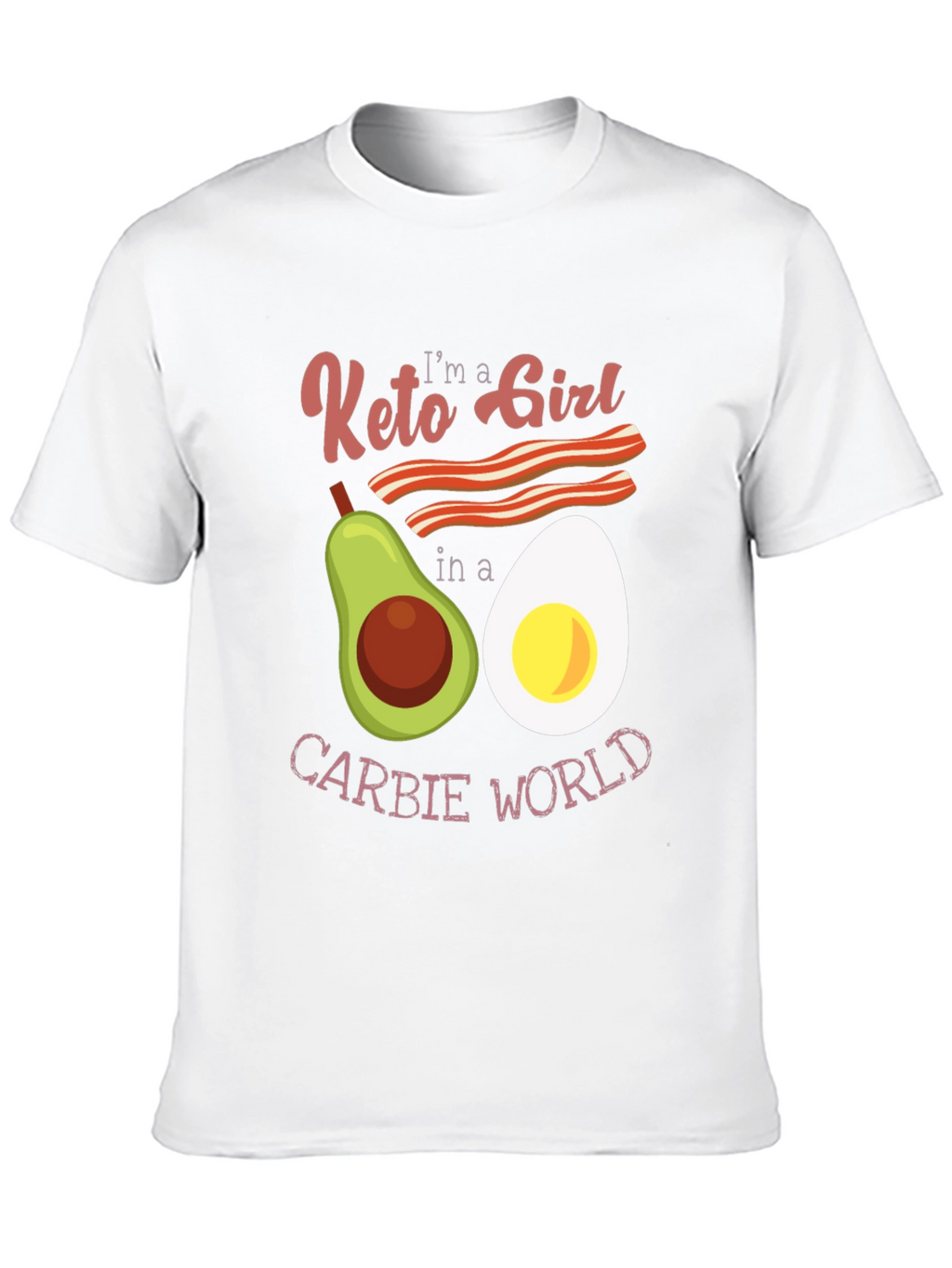 Keto Girl Graphic T-Shirt: Low Carb Lifestyle Tee