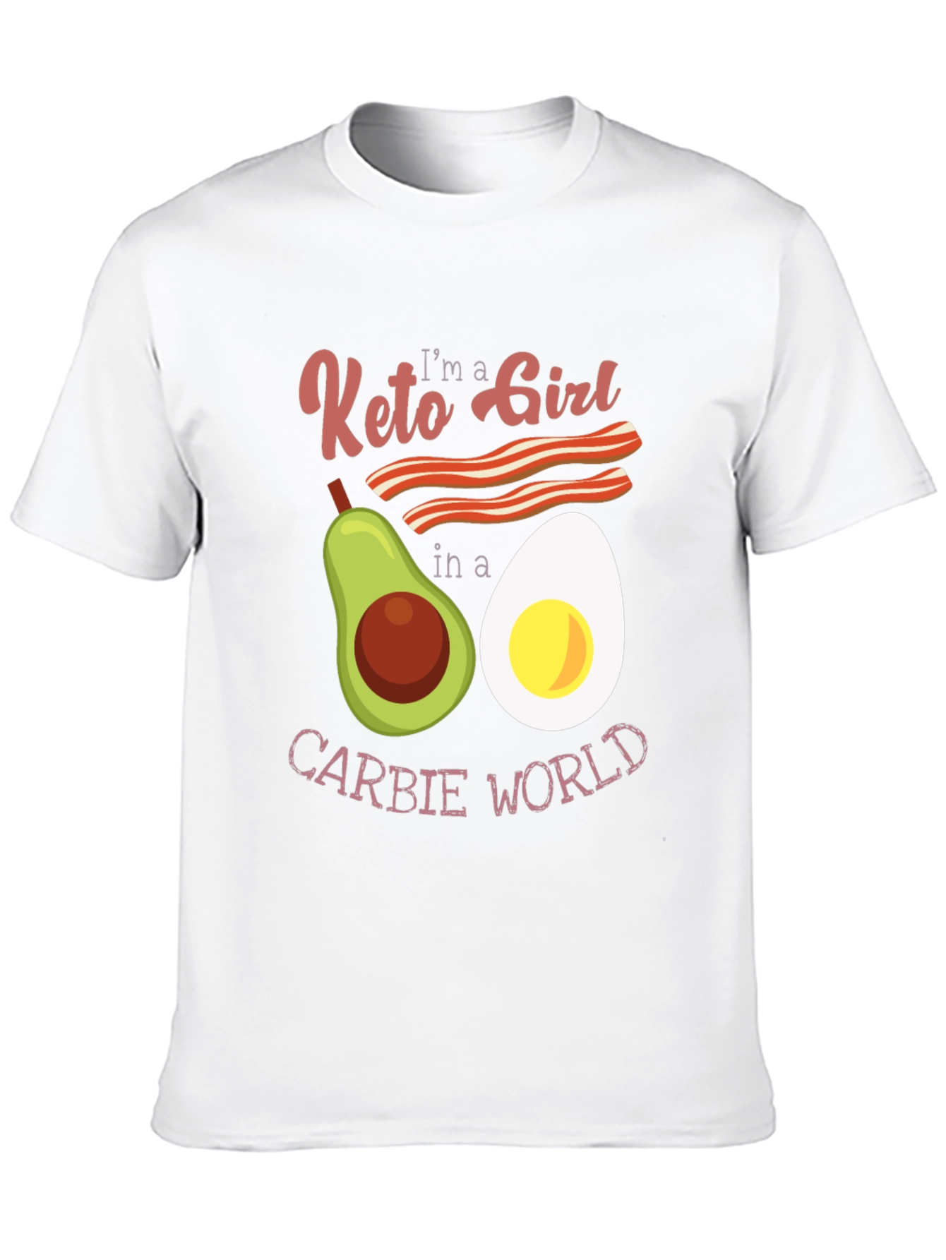 Keto Girl Graphic T-Shirt: Low Carb Lifestyle Tee