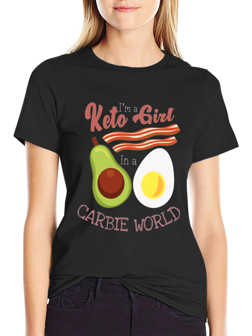 Keto Girl Graphic T-Shirt: Low Carb Lifestyle Tee