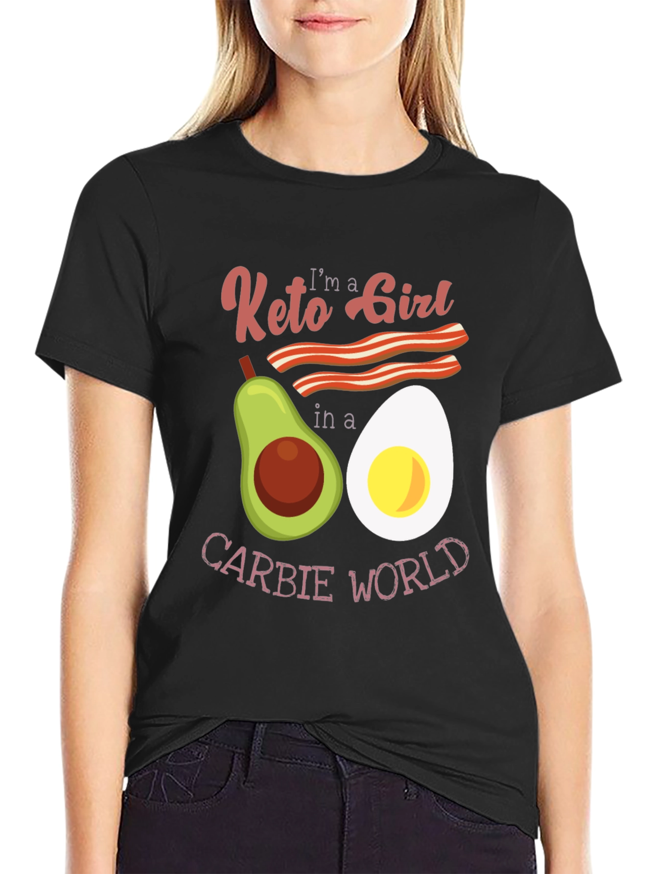Keto Girl Graphic T-Shirt: Low Carb Lifestyle Tee